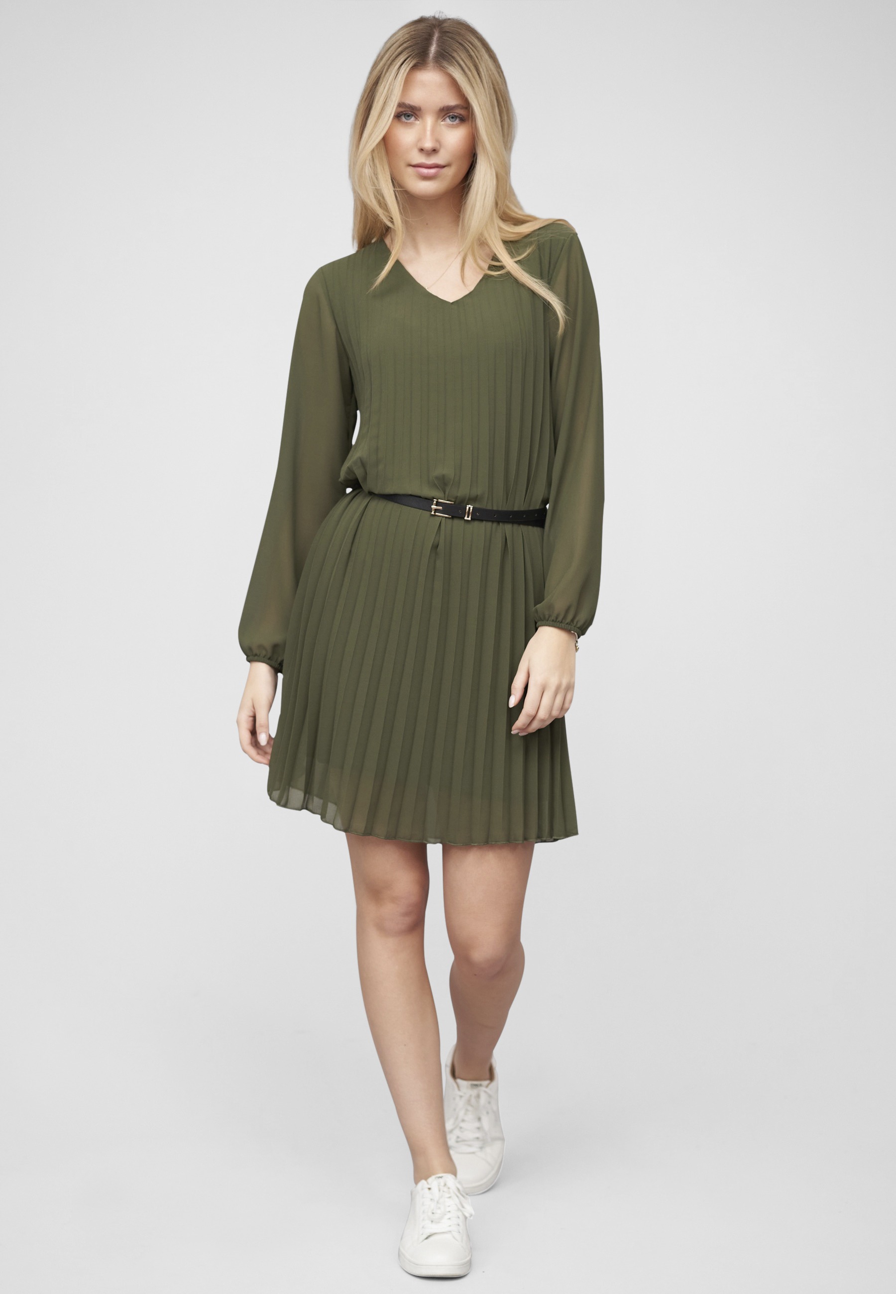 CLOUD 5IVE Shirtkleid »CLOUD 5IVE Cloud 5ive Pleated Dress with belt« 1 Stk. tlg.