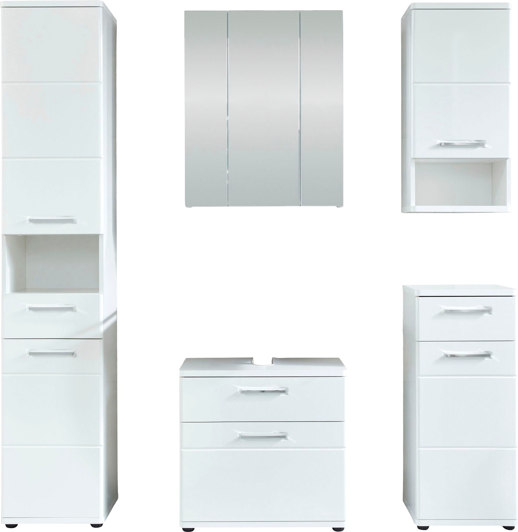 welltime Badmöbel-Set "Mora" Set, 5 Stk. tlg. günstig online kaufen