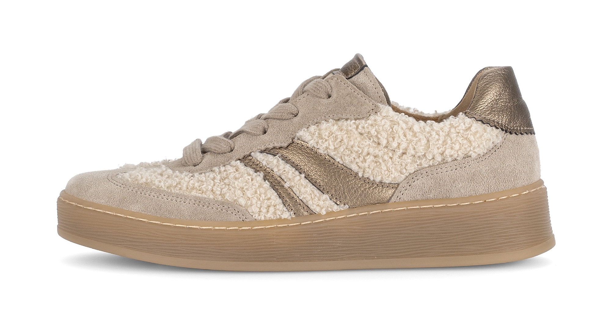 Gabor Plateausneaker »FLORENZ«, Freizeitschuh, Halbschuh, Schnürer in Bequemweite G (= weit)