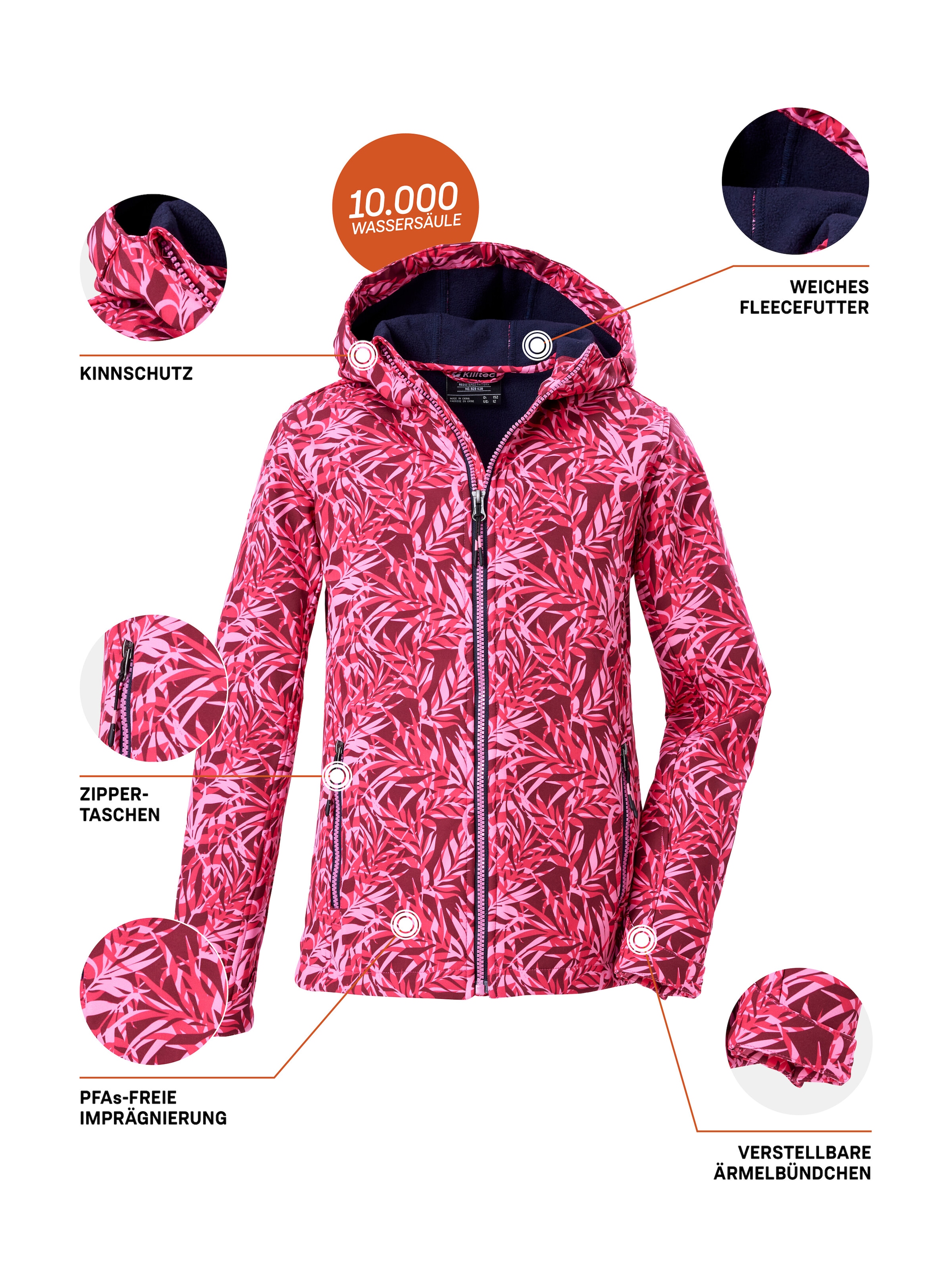 Killtec Softshelljacke »Mädchen Softshelljacke Print«