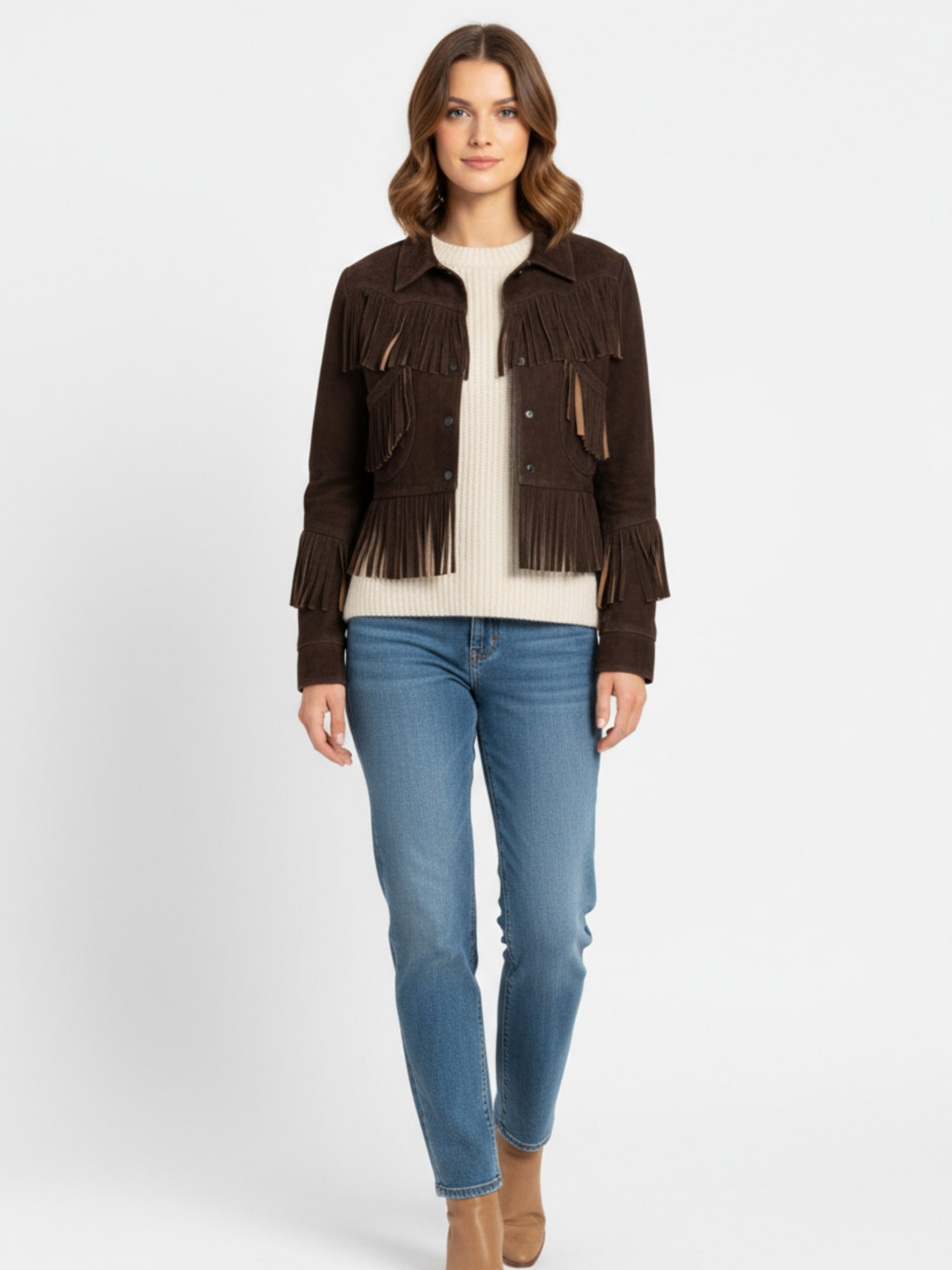 RICANO Kurzjacke »Western-Lederjacke Sedley« keine Angabe Handgefertigt aus echtem Leder