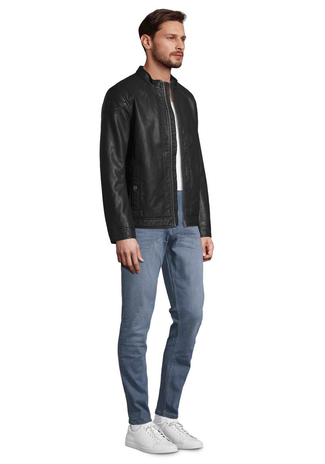 Thumbnail - TOM TAILOR Lederimitatjacke mit Stehkragen