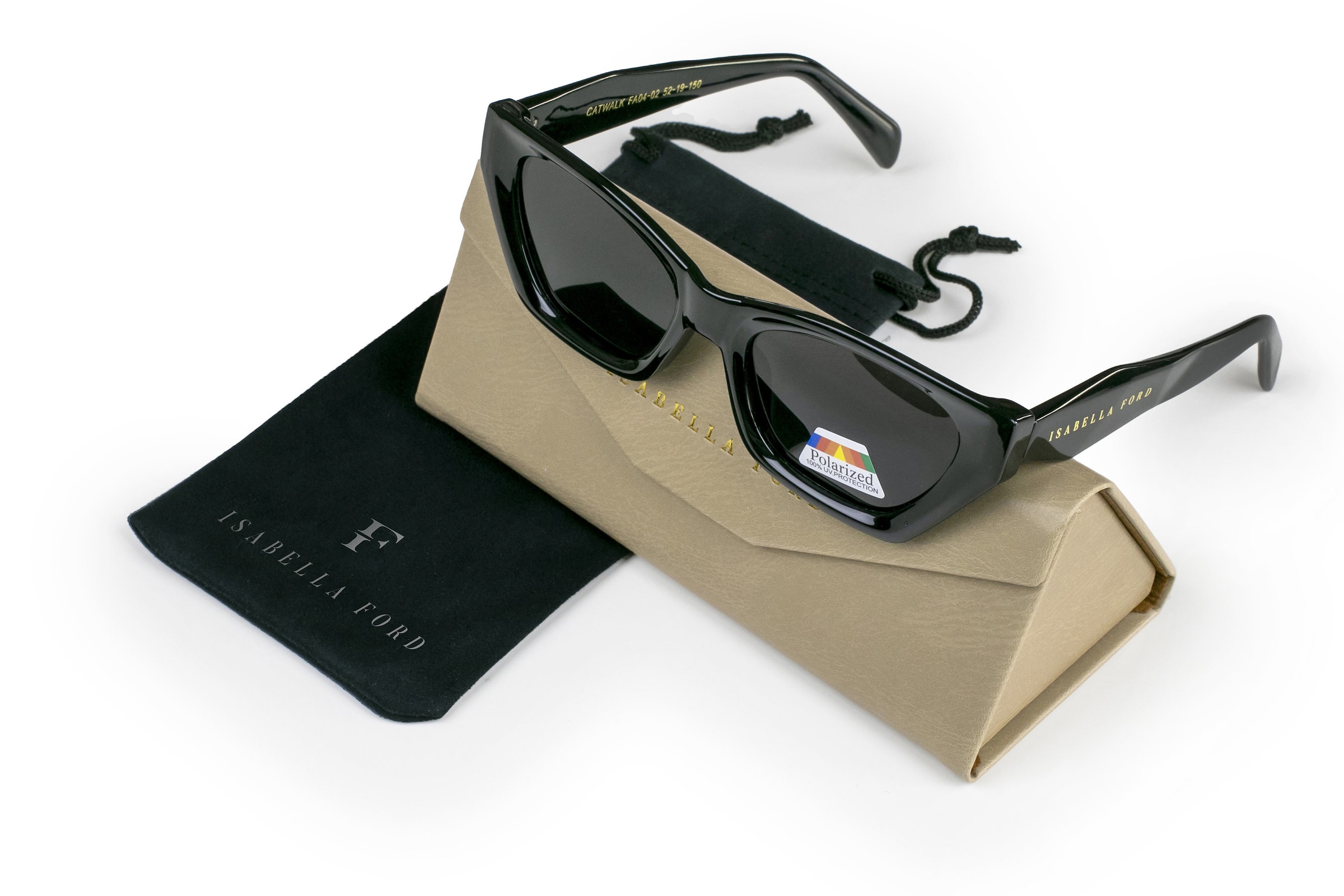ISABELLA FORD Sonnenbrille »FA04-02« Glass 0.74MM Polarized Lens UV400，CAT3.0