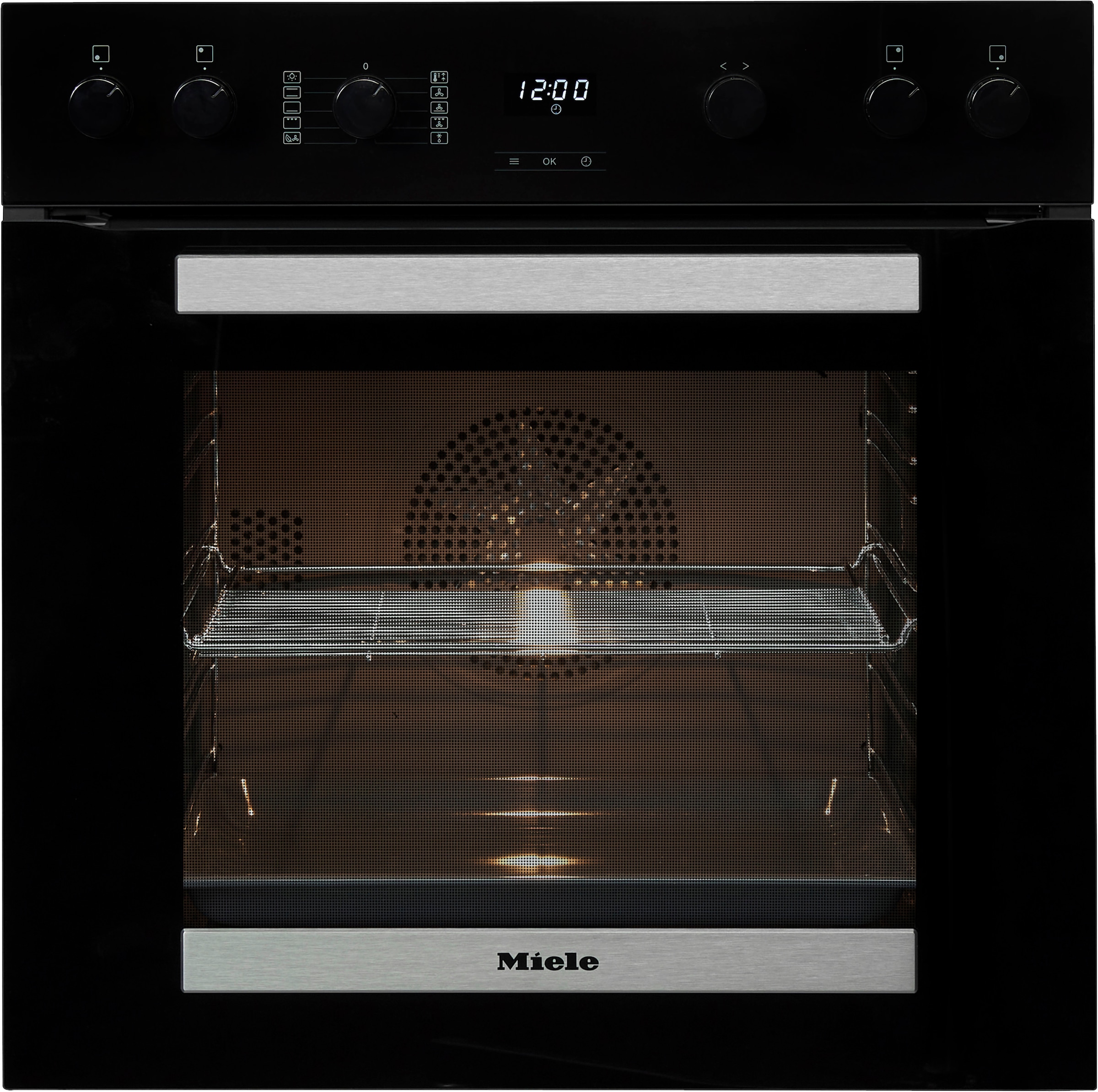 Miele Induktions Herd-Set »H2455I D OBSW/EDST-LOOK mit KM 7061 F«, H2455I D OBSW/EDST-LOOK + KM 7061 F