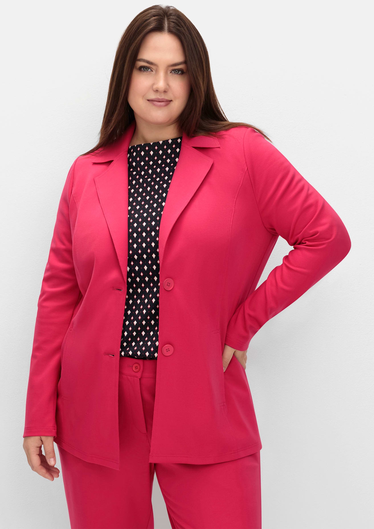 Sheego Sweatblazer "Sweatblazer" günstig online kaufen