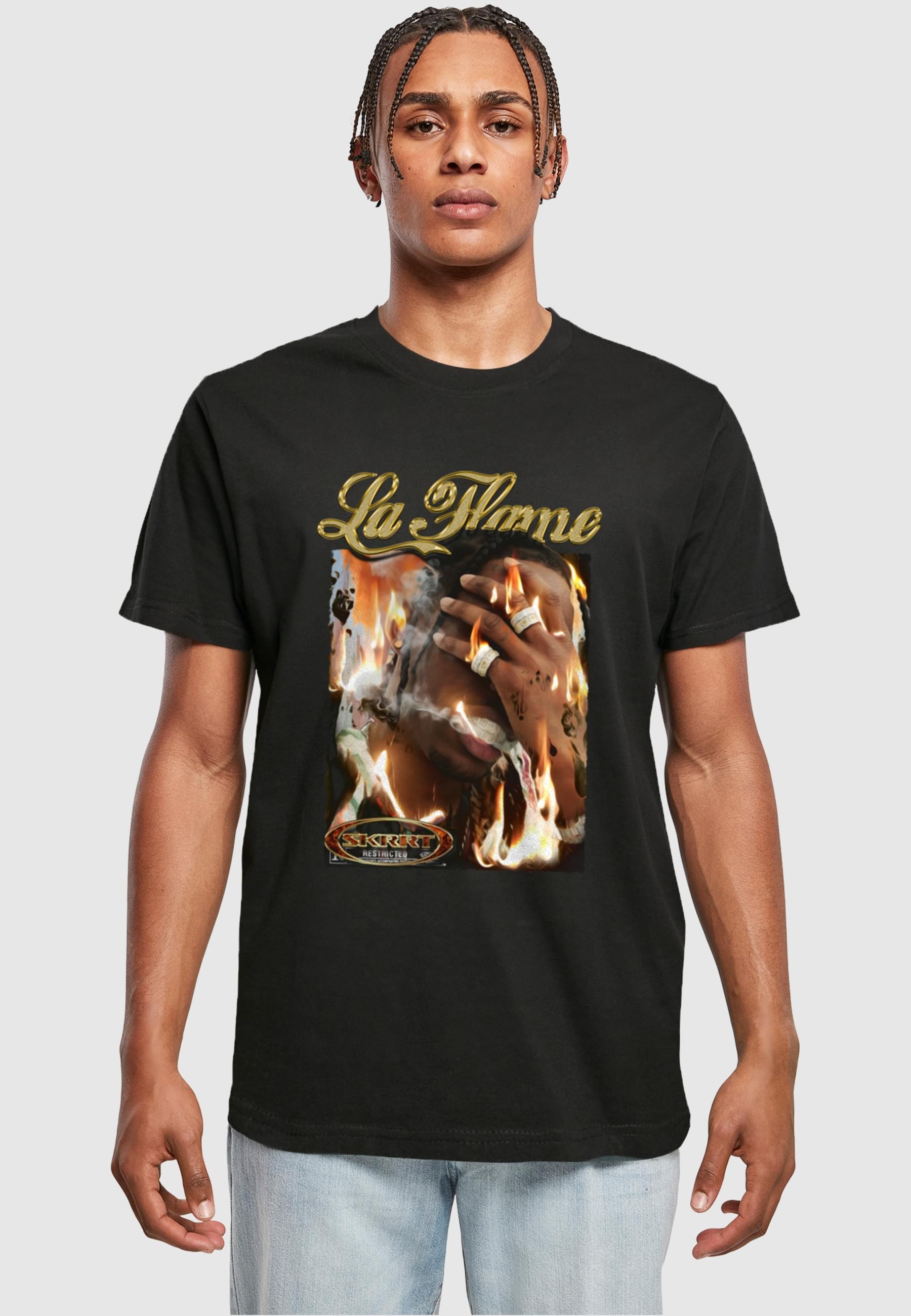 MisterTee T-Shirt »MisterTee Herren La Flame Tee«, (1 tlg.)