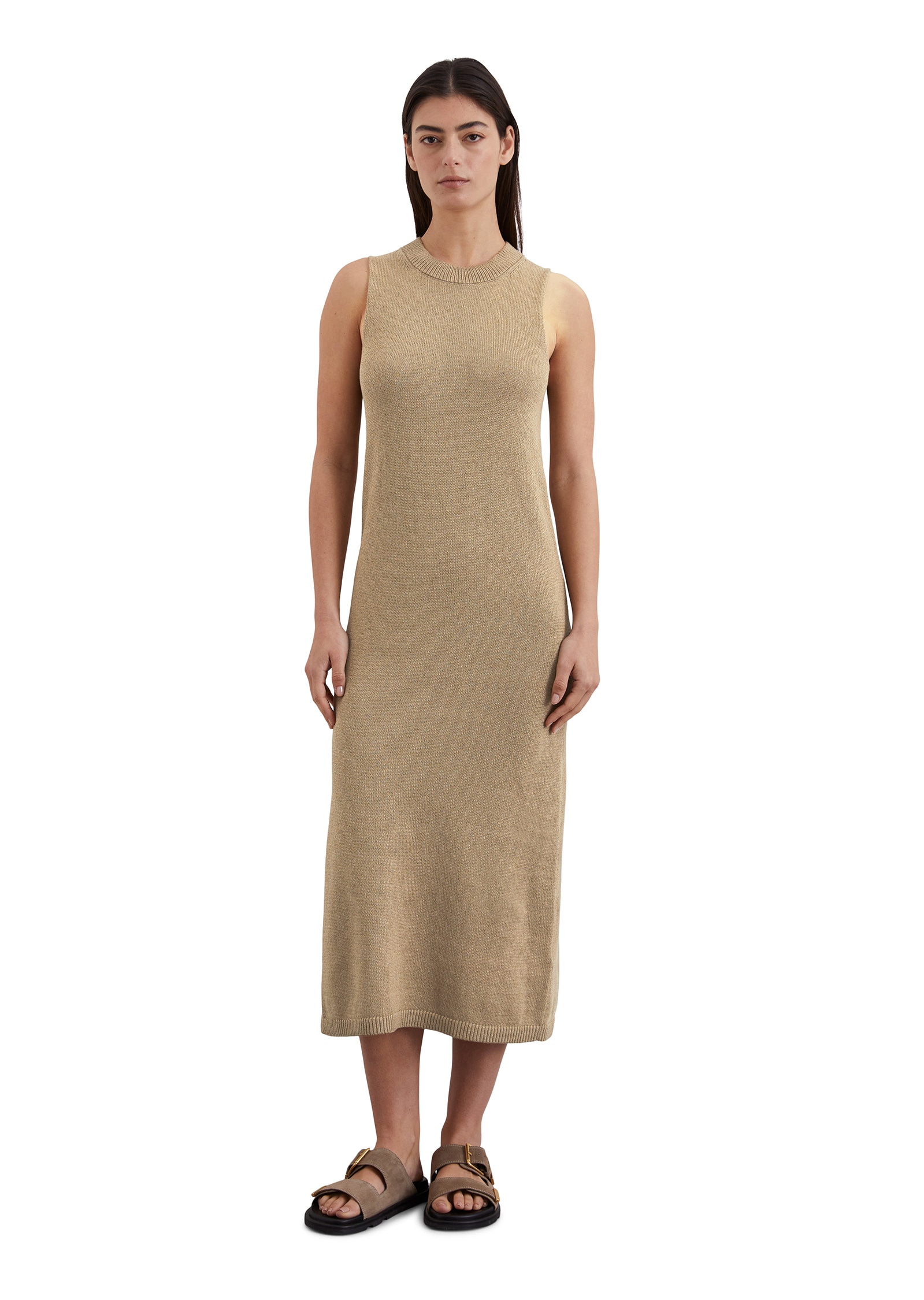 Marc O'Polo Strickkleid »aus Bio-Baumwolle-Leinen-Mix«