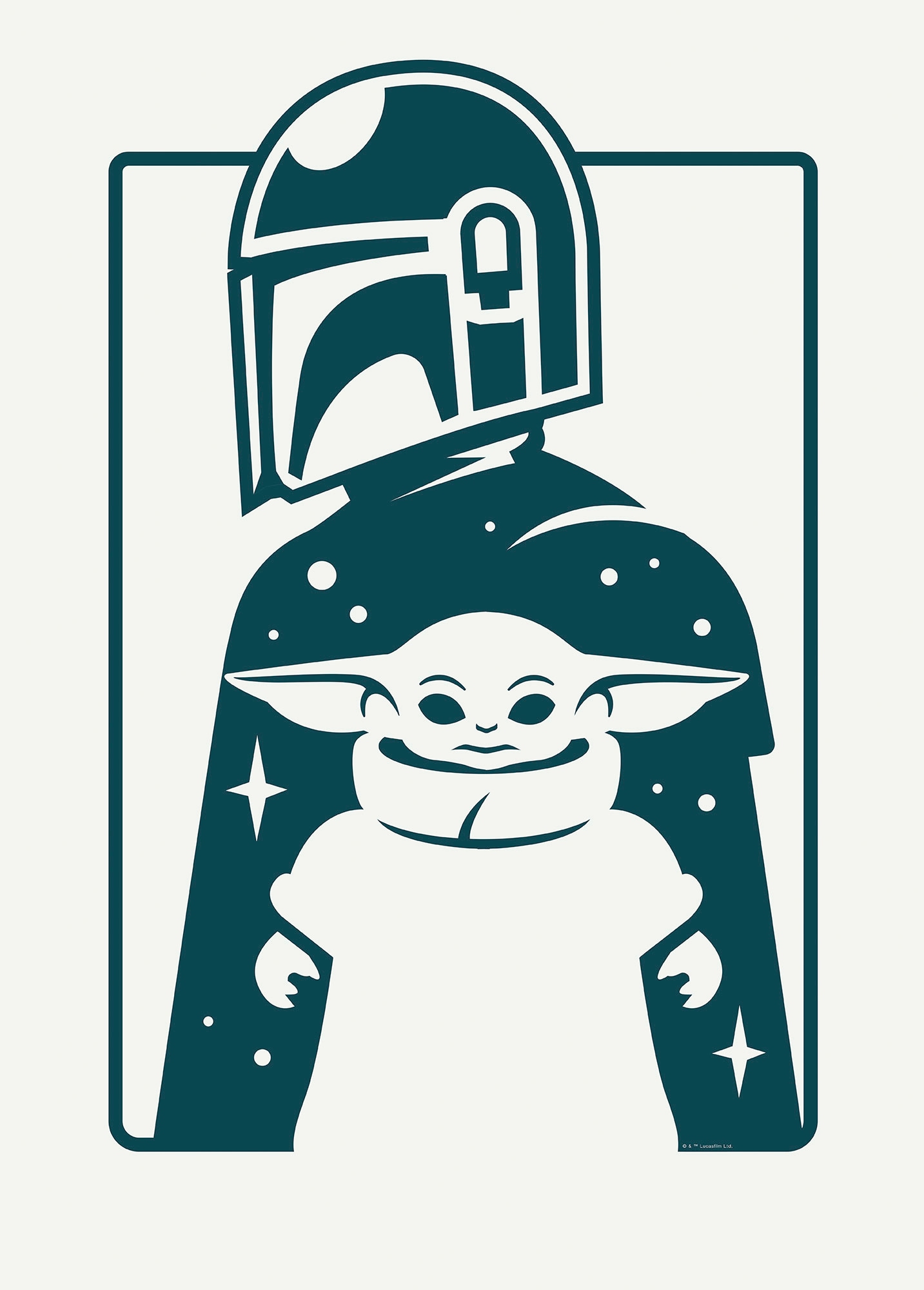 Komar Wandbild "Mandalorian The Child and Father" Disney  Star Wars 1 Stk. günstig online kaufen