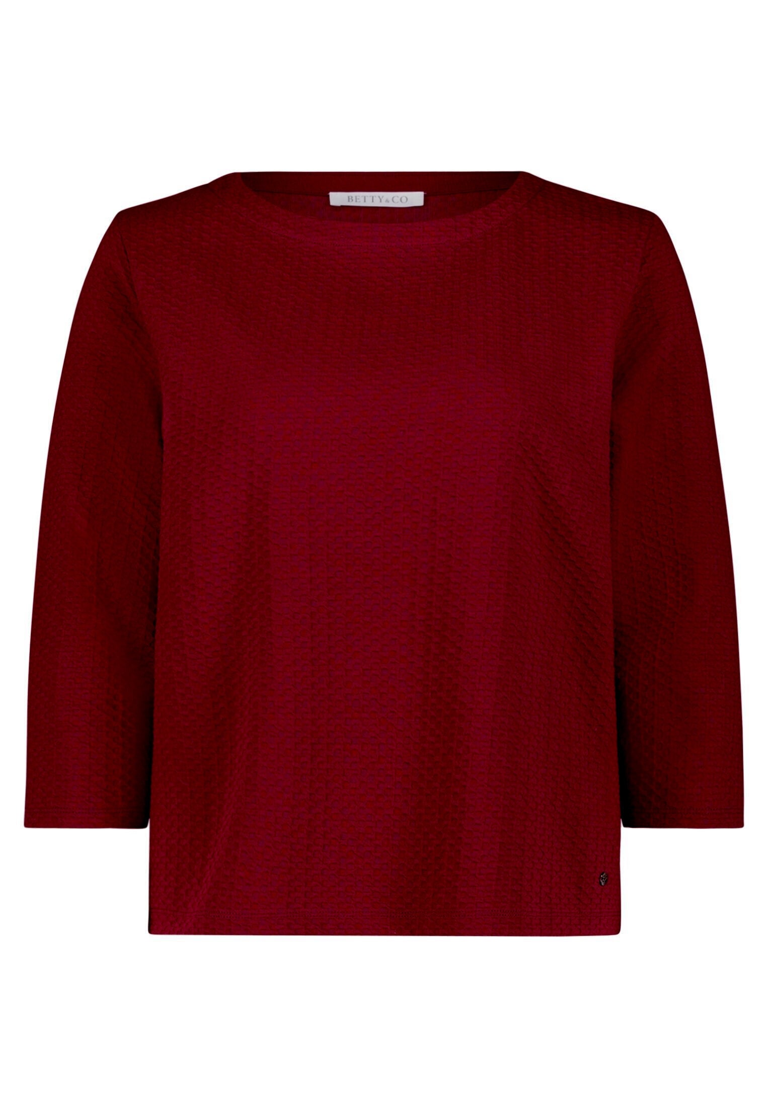 Betty&Co 3/4-Arm-Shirt »Damen mit Struktur« 1