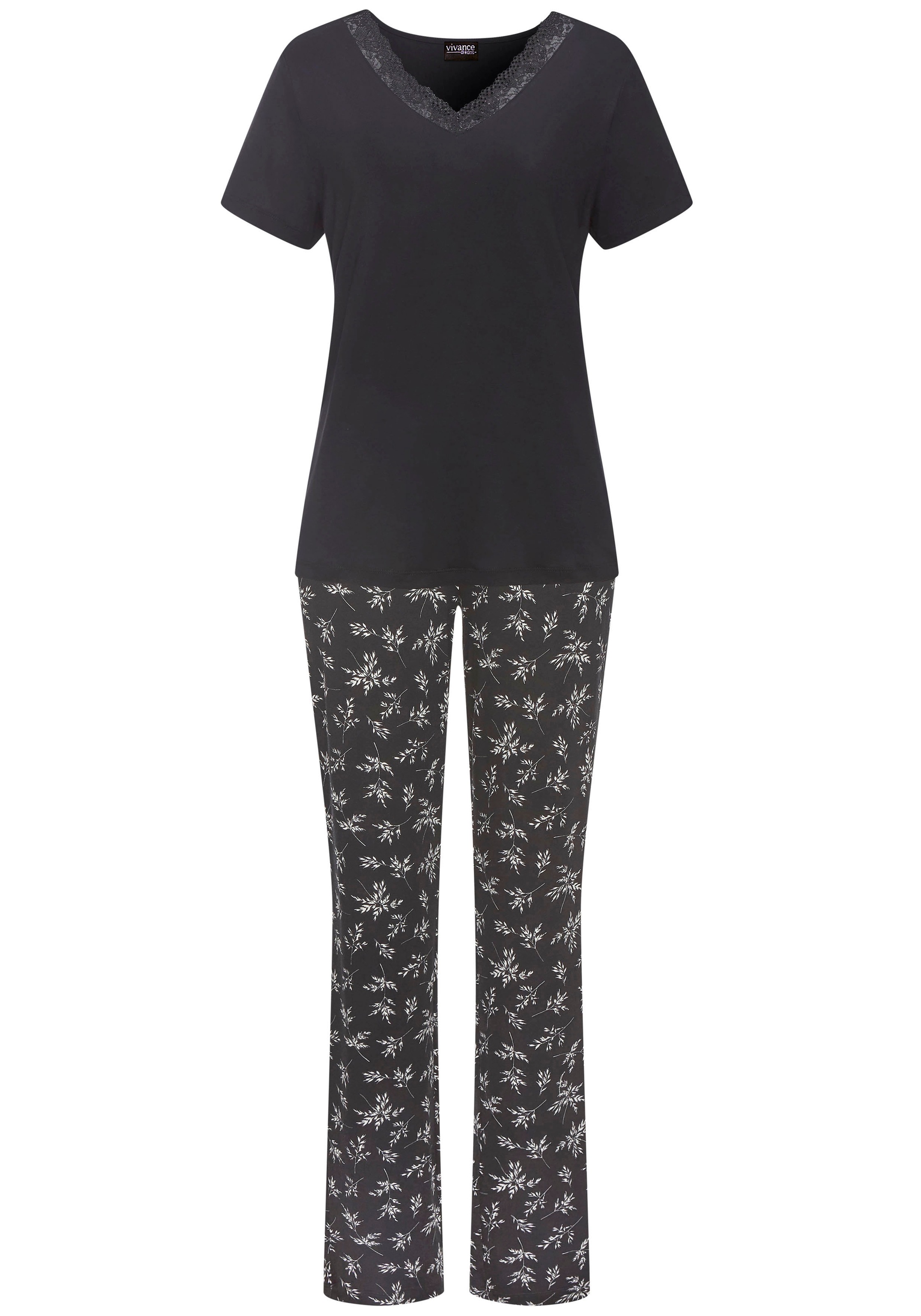 Vivance Dreams Pyjama Set, 2 mit süßem Blumen-Print günstig online kaufen