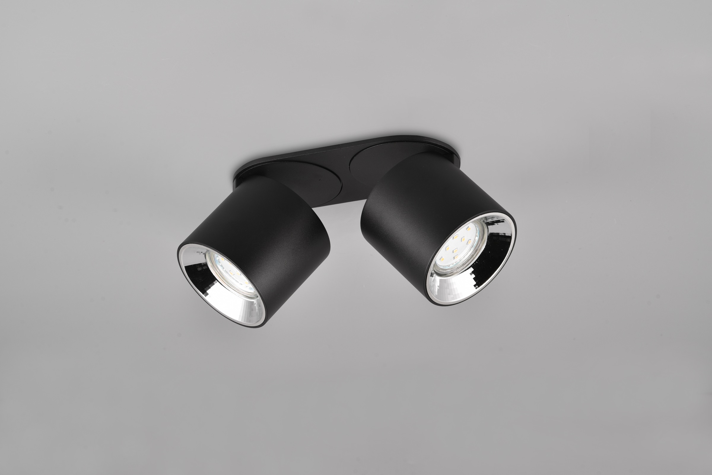 TRIO Leuchten Deckenleuchte »GUAYANA, Deckenspot 2-flammig exkl 2x GU10 max 10W Spot verstellbar« GU10 1 Stk. warmweiß - kaltweiß als Aufbauspot oder Einbauspot nutzbar Spot schwenkbar und drehbar