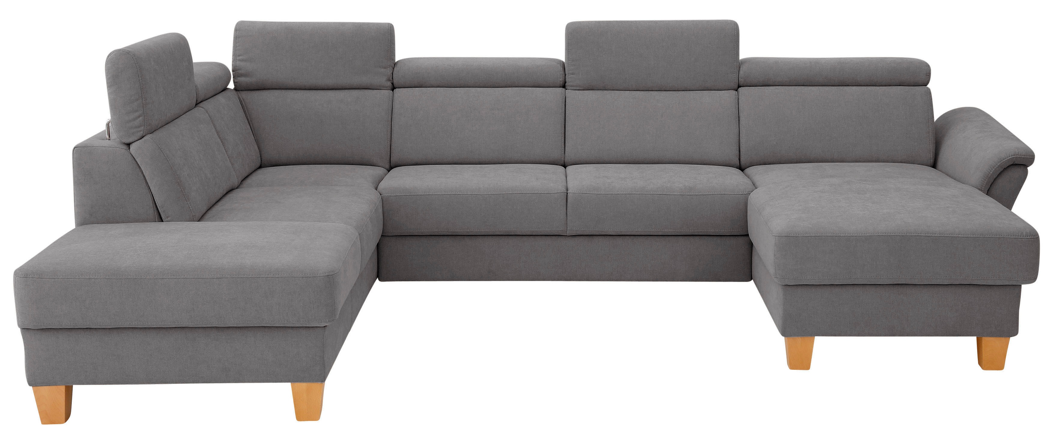 OTTO home Wohnlandschaft "Conville U-Form" Kopfteilverstellung wahlweise mit Schlaffunktion und Bettkasten