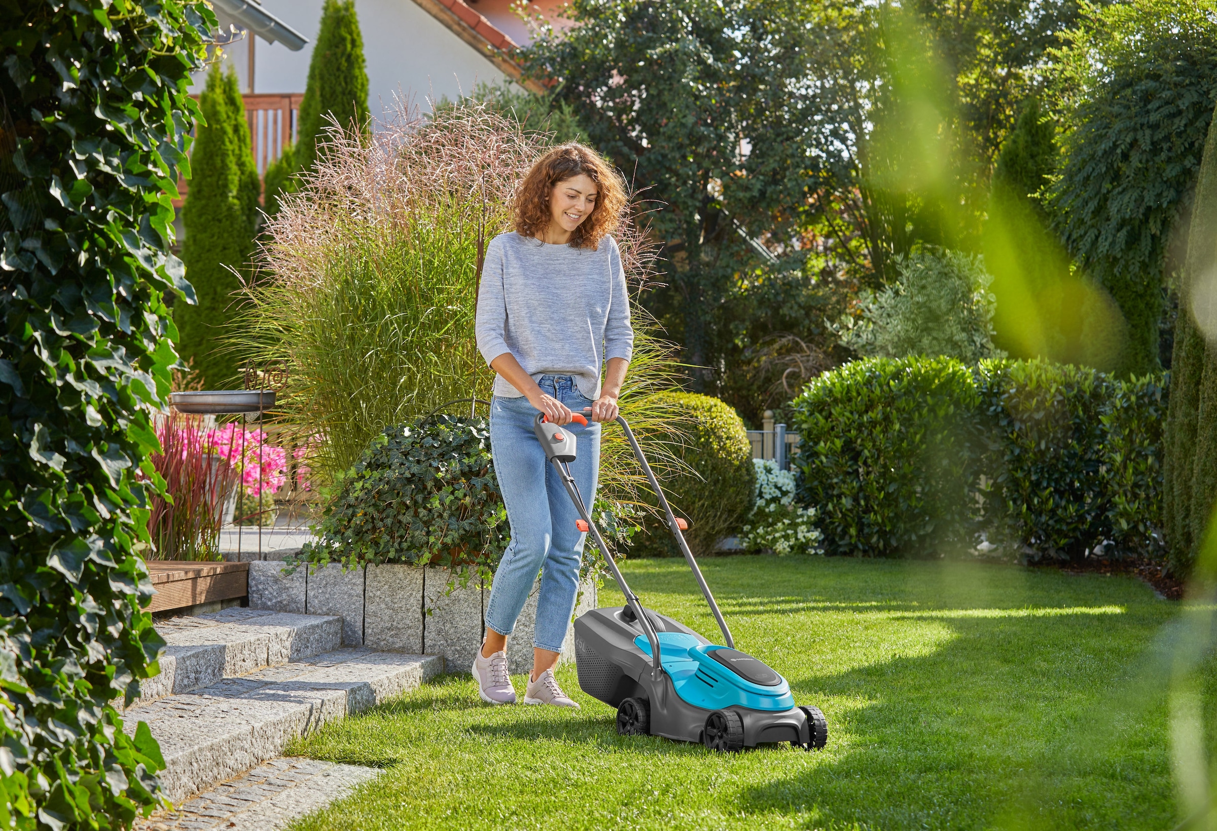GARDENA Akkurasenmäher »PowerMax 30/18V P4A Ready-To-Use Set«, Ready-To-Use Set inkl. Akku und Ladegerät