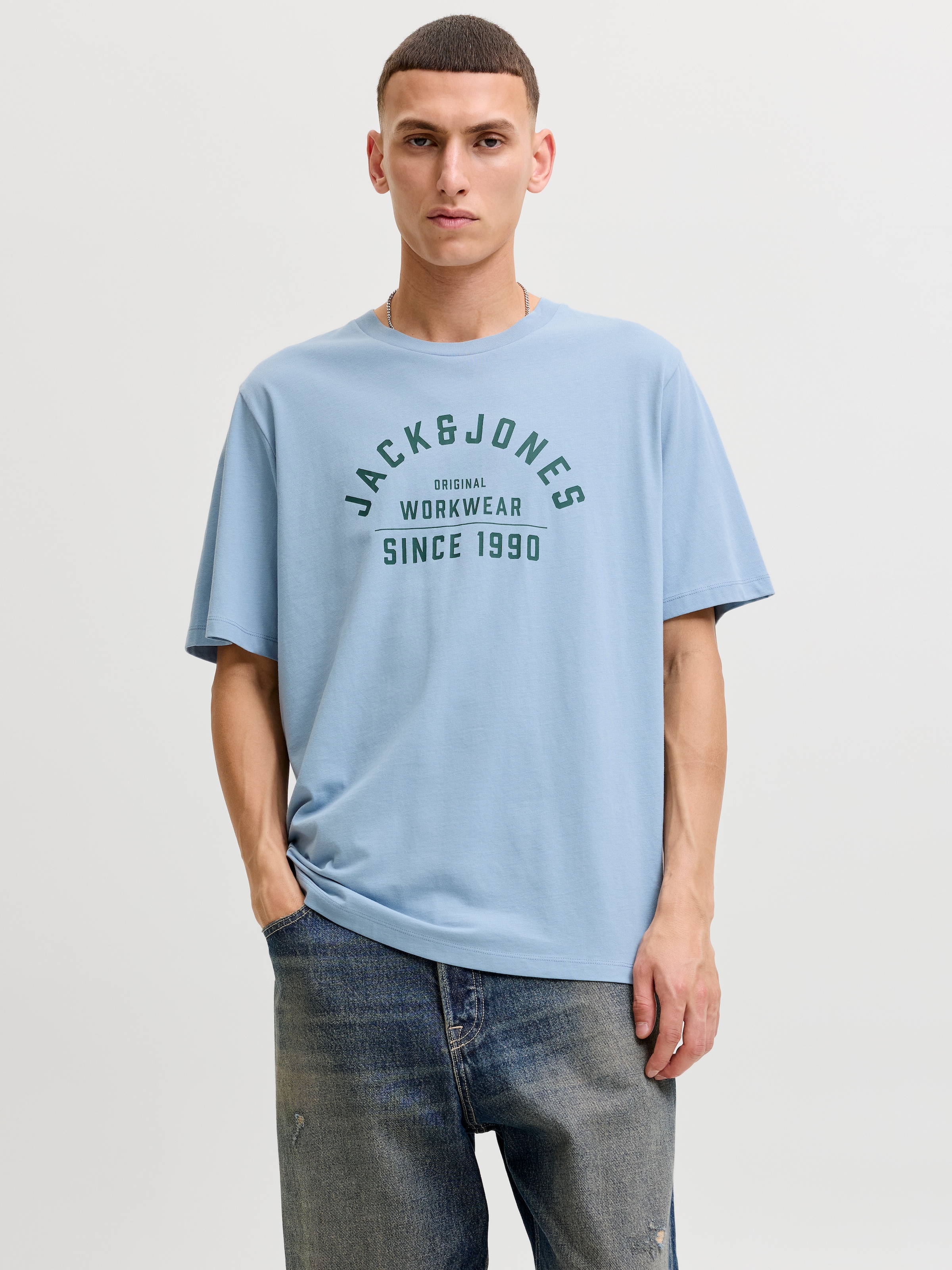 Jack & Jones T-Shirt »JPRBLUTHOR SS TEE FST 4PK MP« Packung, 4 aus Baumwolle, gerader Schnitt