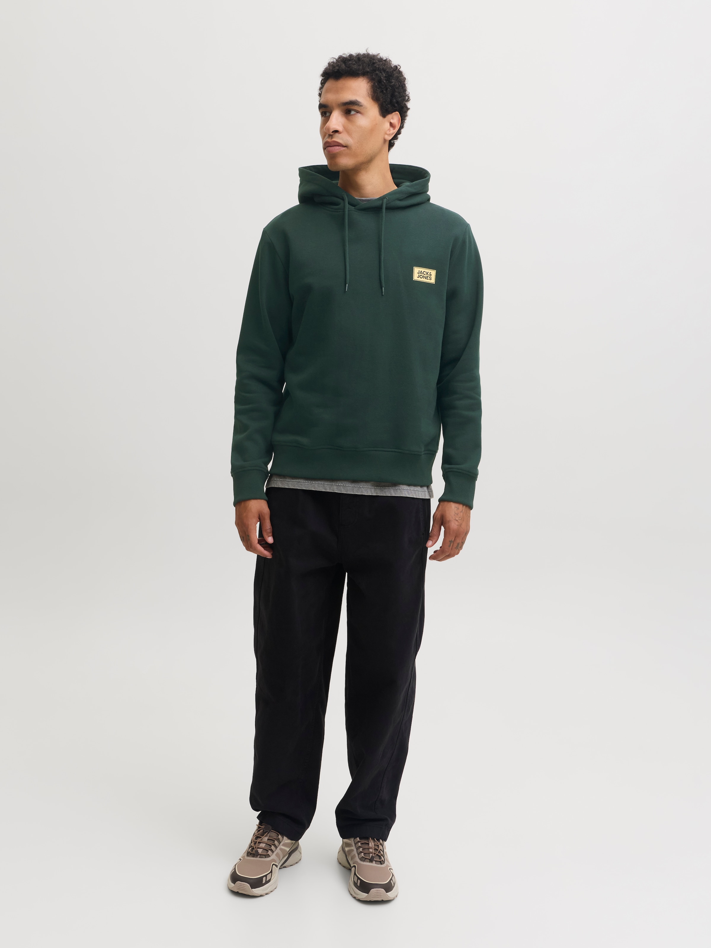 Jack & Jones Kapuzensweatshirt »JJRUSH SWEAT HOOD«, Baumwollmischung, regular fit
