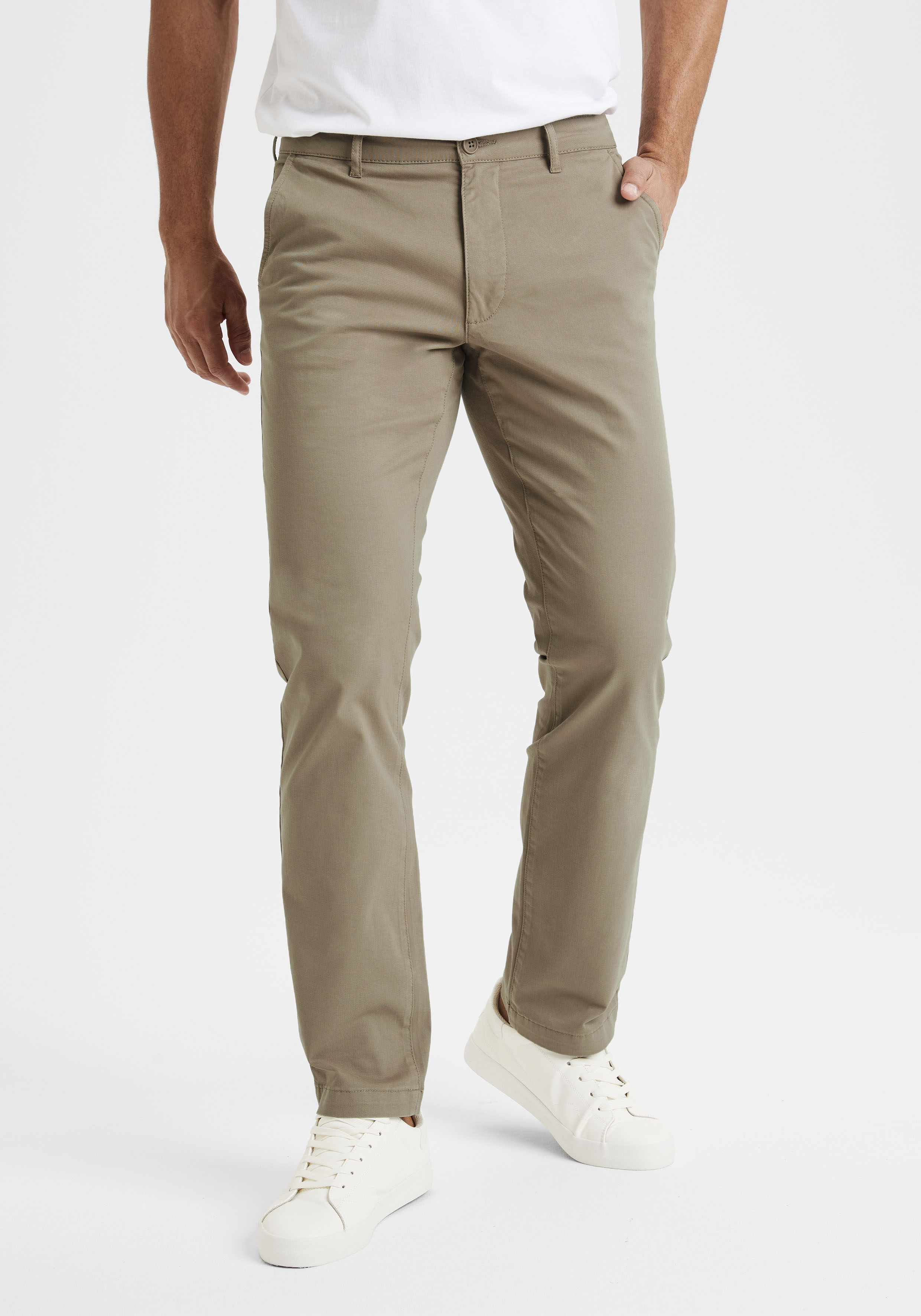 H.I.S Chinohose "- lange Hose in Regular-fit" aus elastischer Baumwoll-Qualität, in 2 Längen: 32 & 34