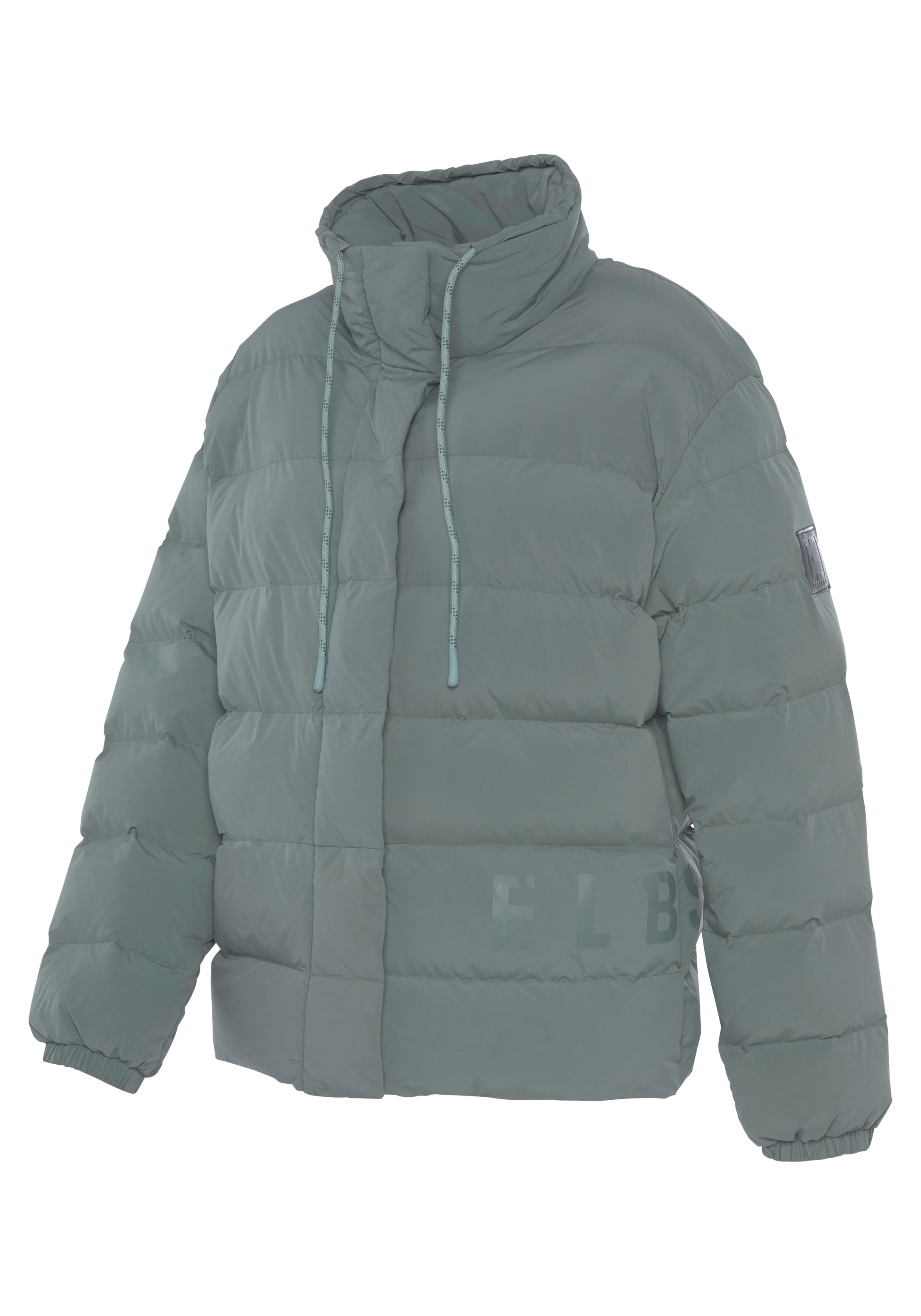 Elbsand Steppjacke, ohne Kapuze, mit hochschließendem Kragen