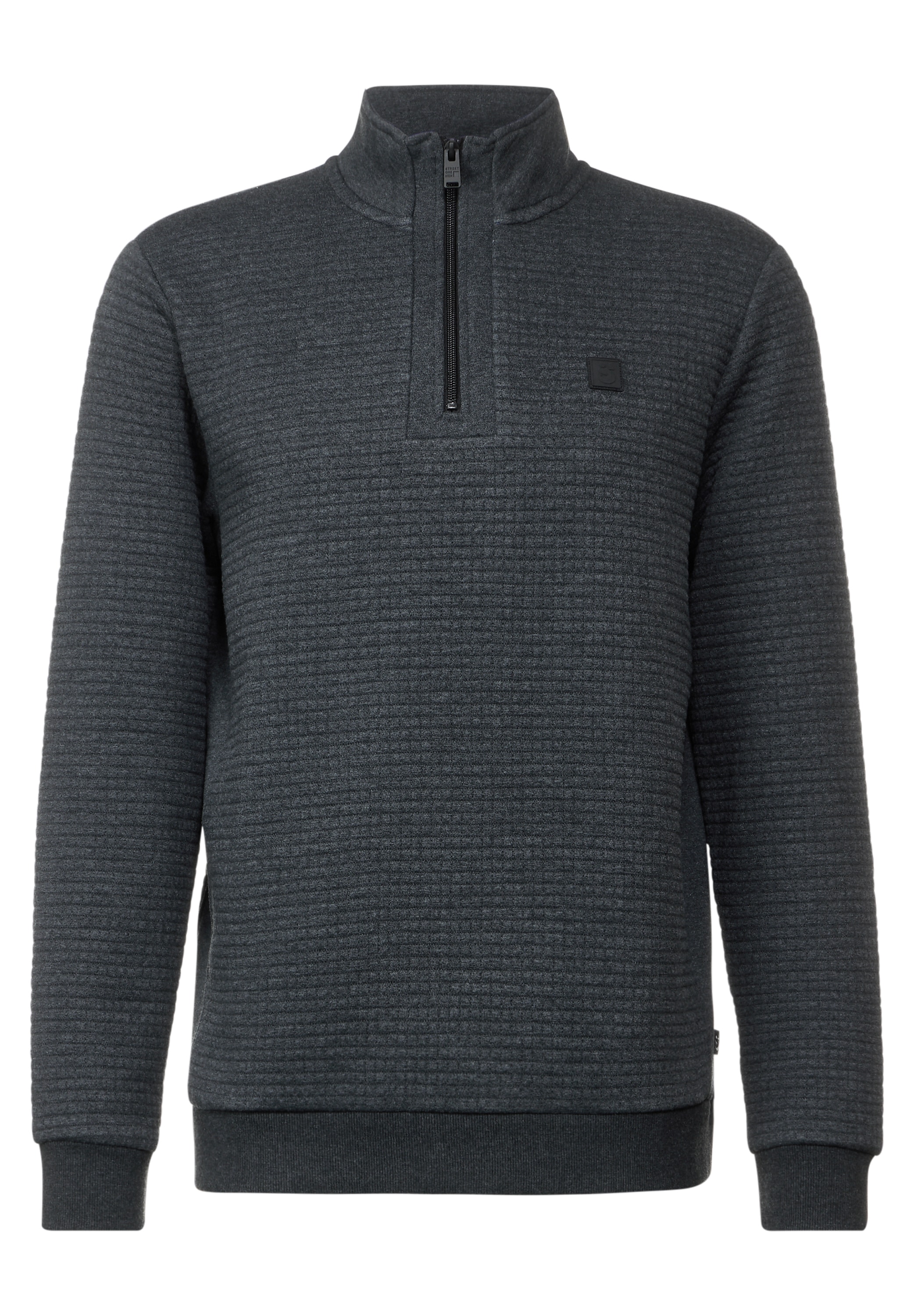 STREET ONE MEN Sweatshirt, mit Stehkragen