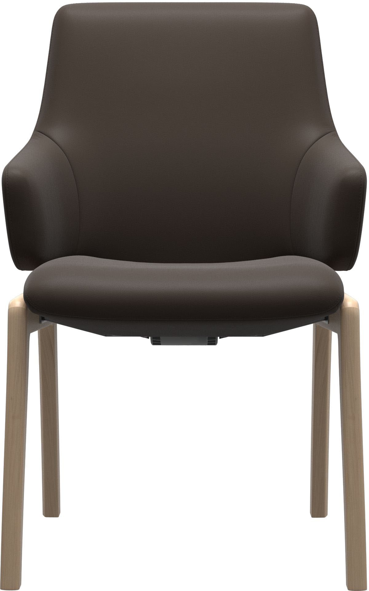 Stressless® Polsterstuhl »Laurel«, Leder BATICK, Low Back mit Armlehne, Größe L, mit abgerundeten Beinen in Walnuss