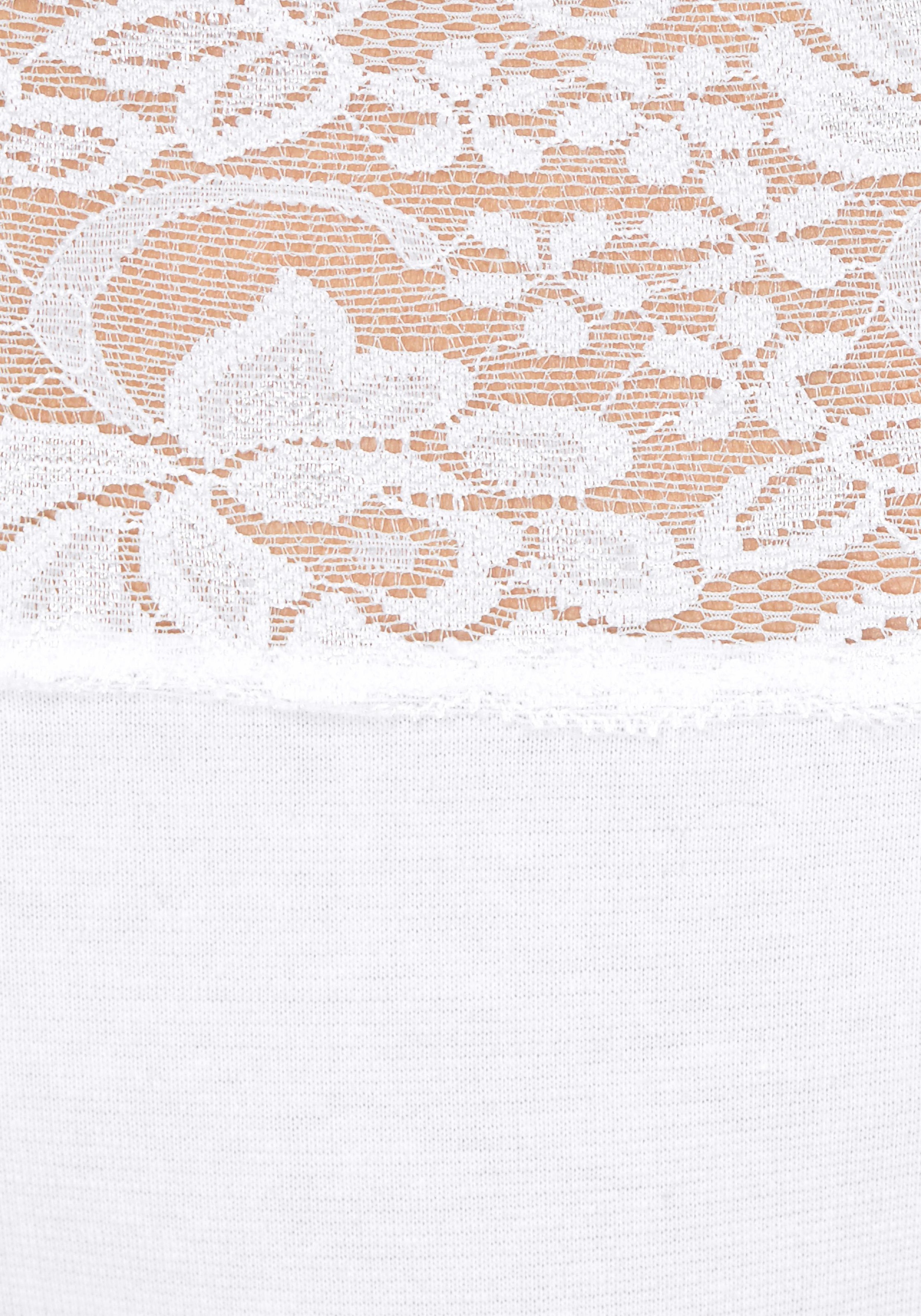 Vivance Slip, (3er-Pack), aus elastischer Baumwolle mit floraler Spitze