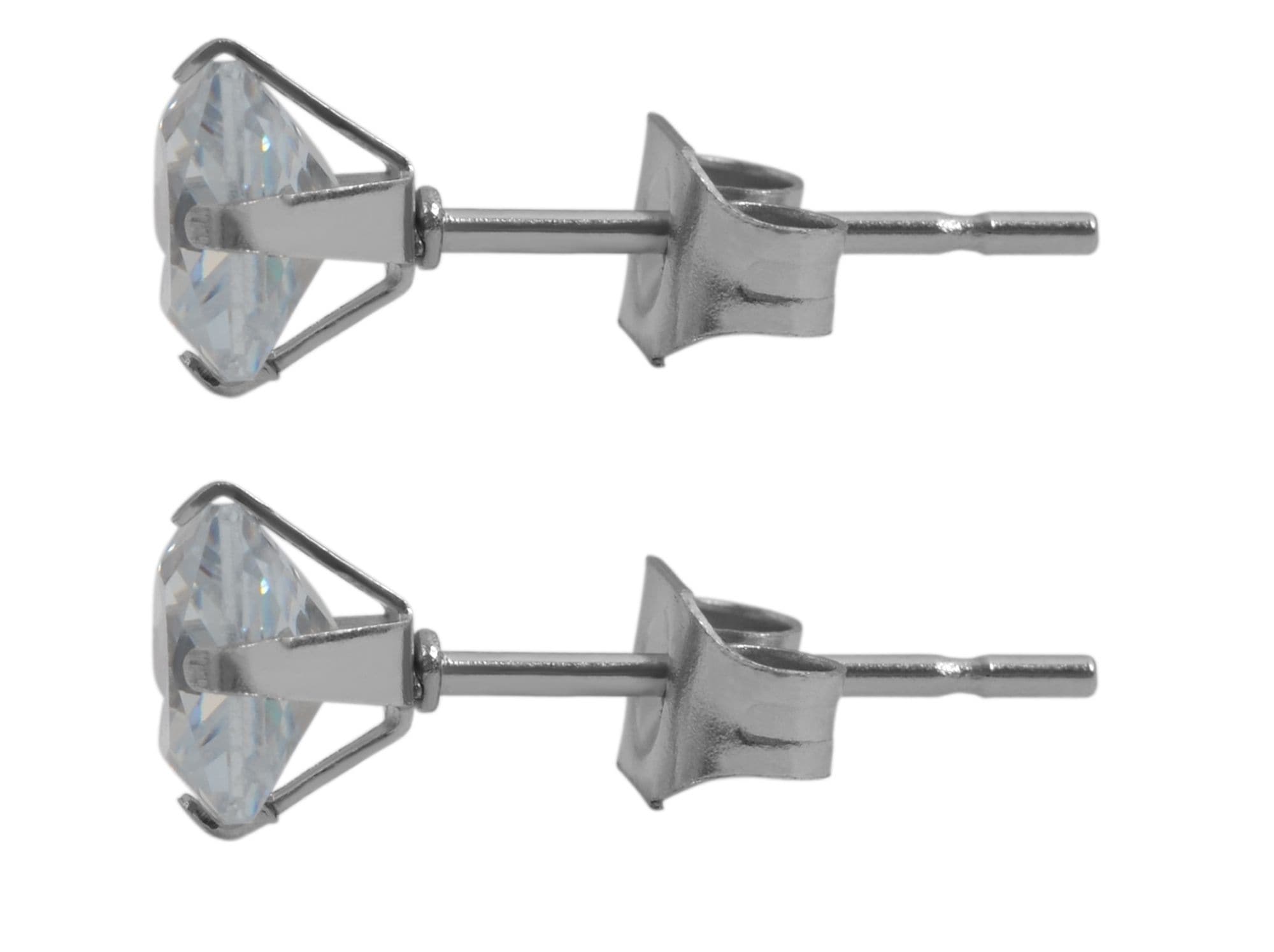 Adelia´s Paar Ohrhänger "Ohrringe – Ohrstecker aus Edelstahl mit Zirkonia" Perfekt als Geschenk zum einfach so