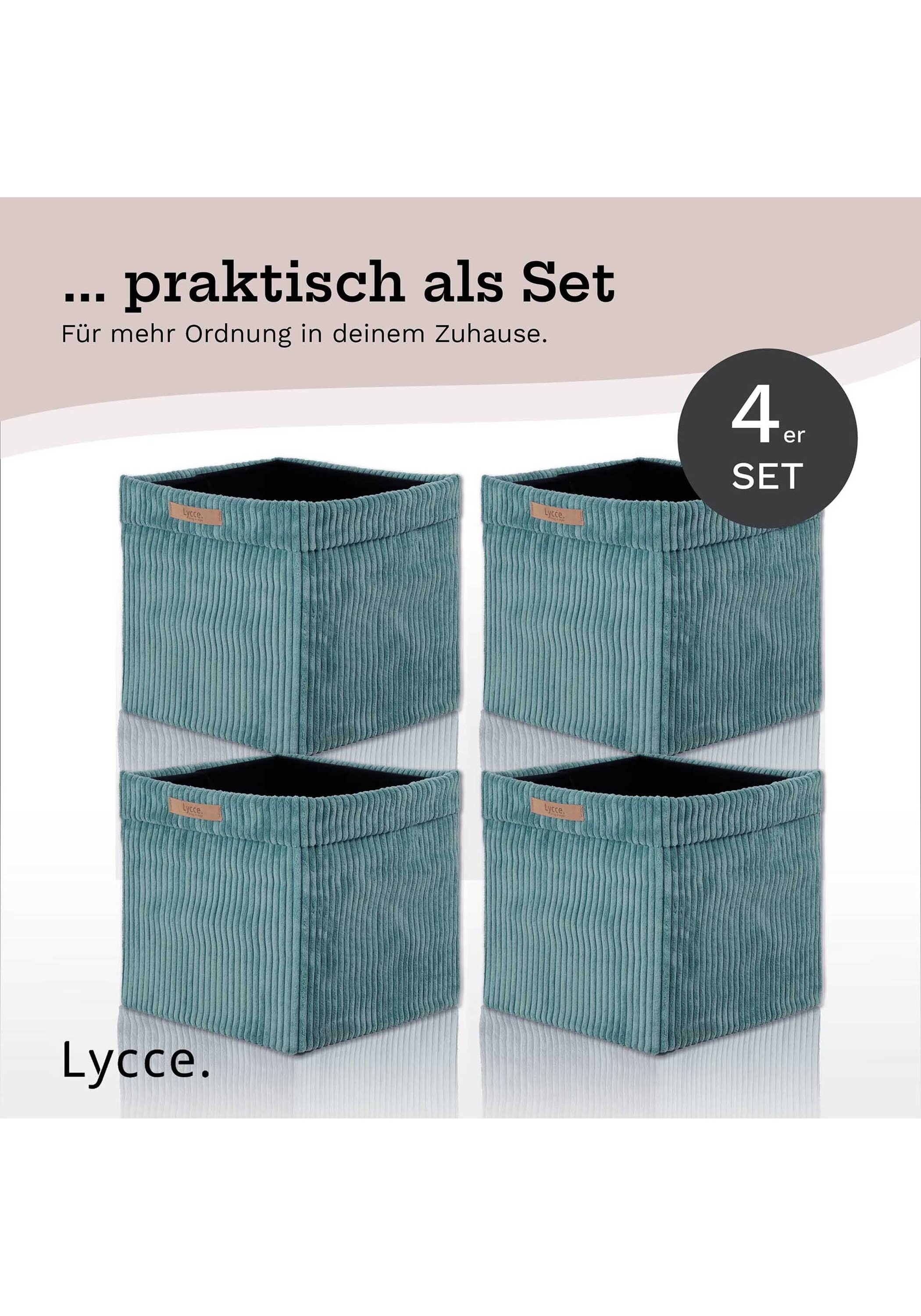 Lycce Aufbewahrungsbox »Aufbewahrungskorb Faltbare Aufbewahrungsbox Cord 4P 4er Pack«