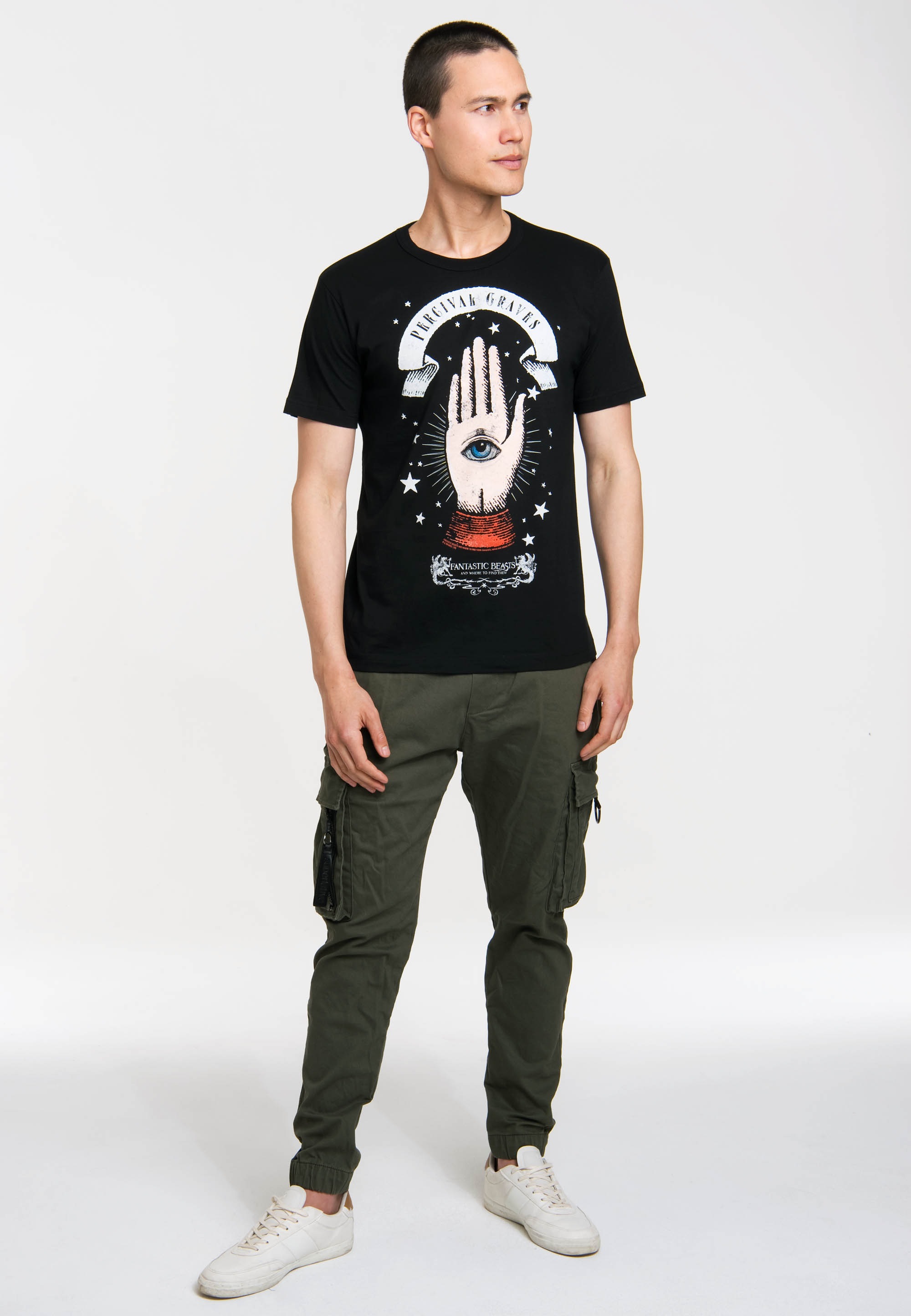 LOGOSHIRT T-Shirt »Fantastic Beasts - Percival Graves«, mit coolem Frontprint