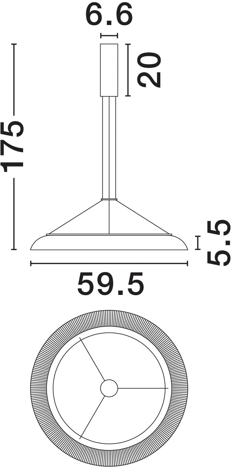 Nova Luce Pendelleuchte »MANTLE«, 1 flammig