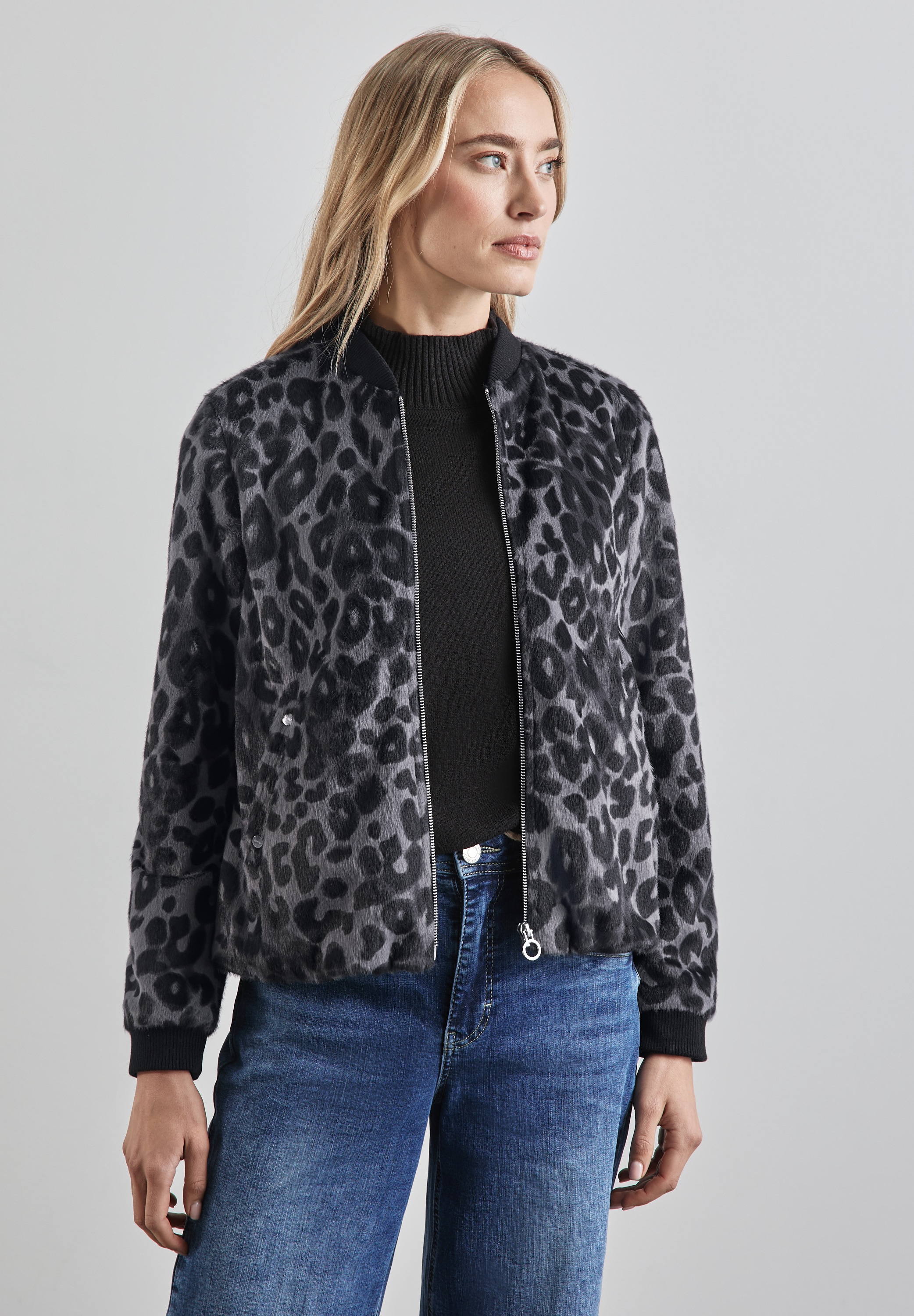 STREET ONE Blouson, ohne Kapuze, mit Stehkragen