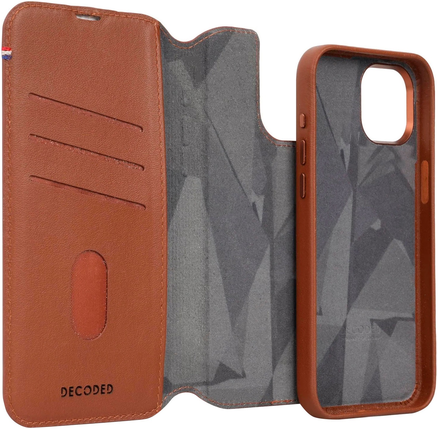 DECODED Smartphone-Hülle »Leather Detachable Wallet für iPhone 15«, iPhone 15, 15,5 cm (6,1 Zoll)