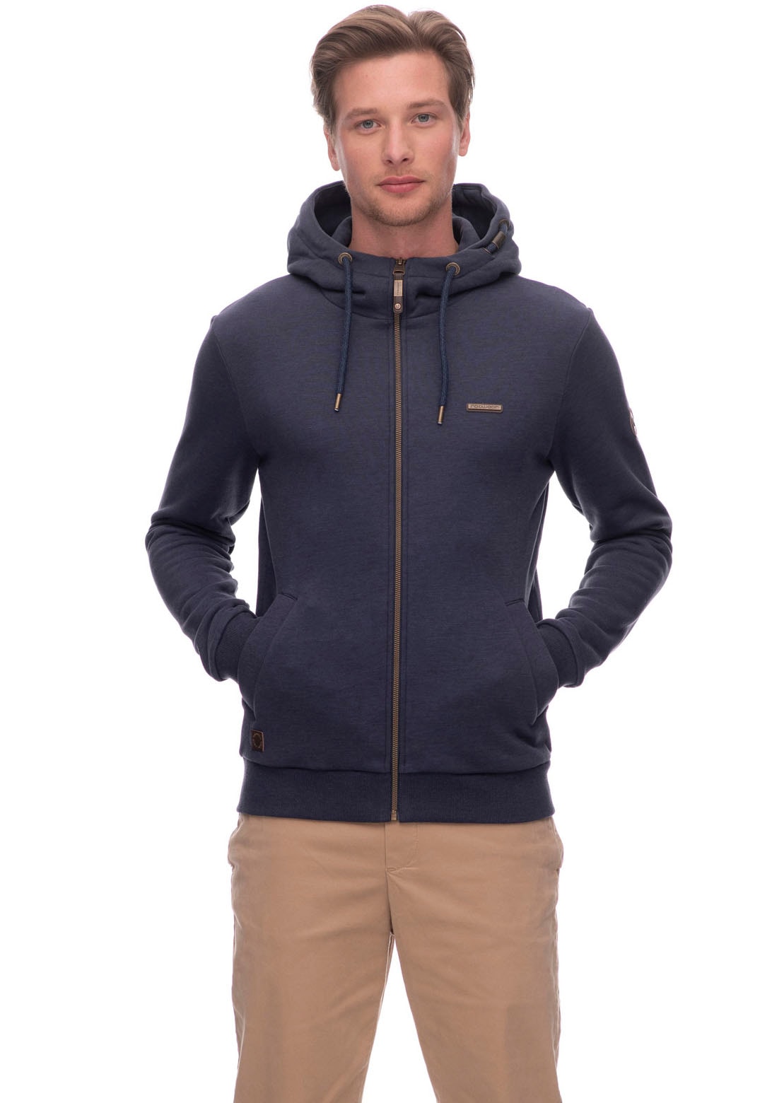 Ragwear Sweatjacke "NATTE ZIP CORE", praktische Kapuze mit Kordelzug günstig online kaufen