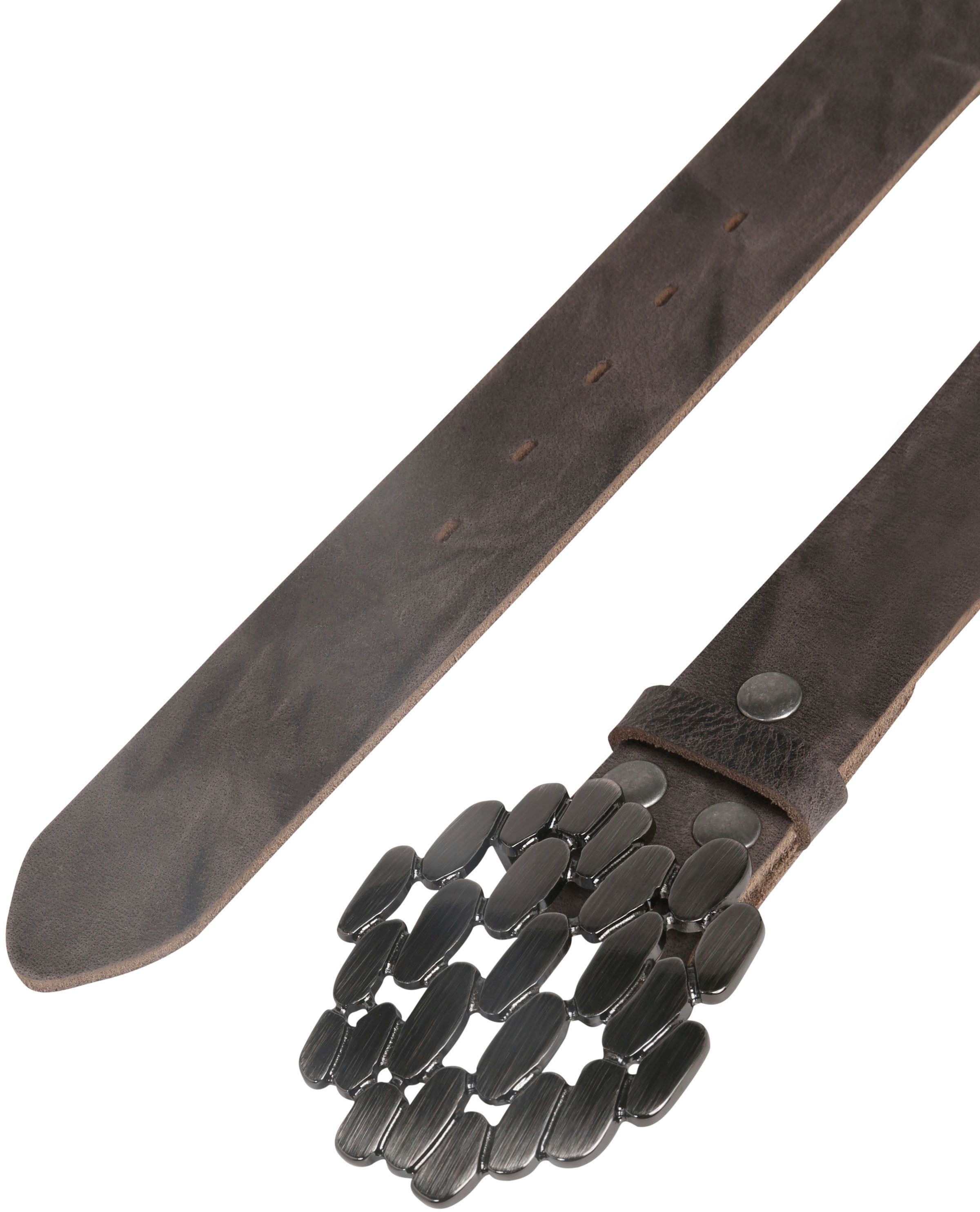 Rettungsring Gürtel Ledergürtel in rustikaler Optik mit geschwärzter Schlie günstig online kaufen