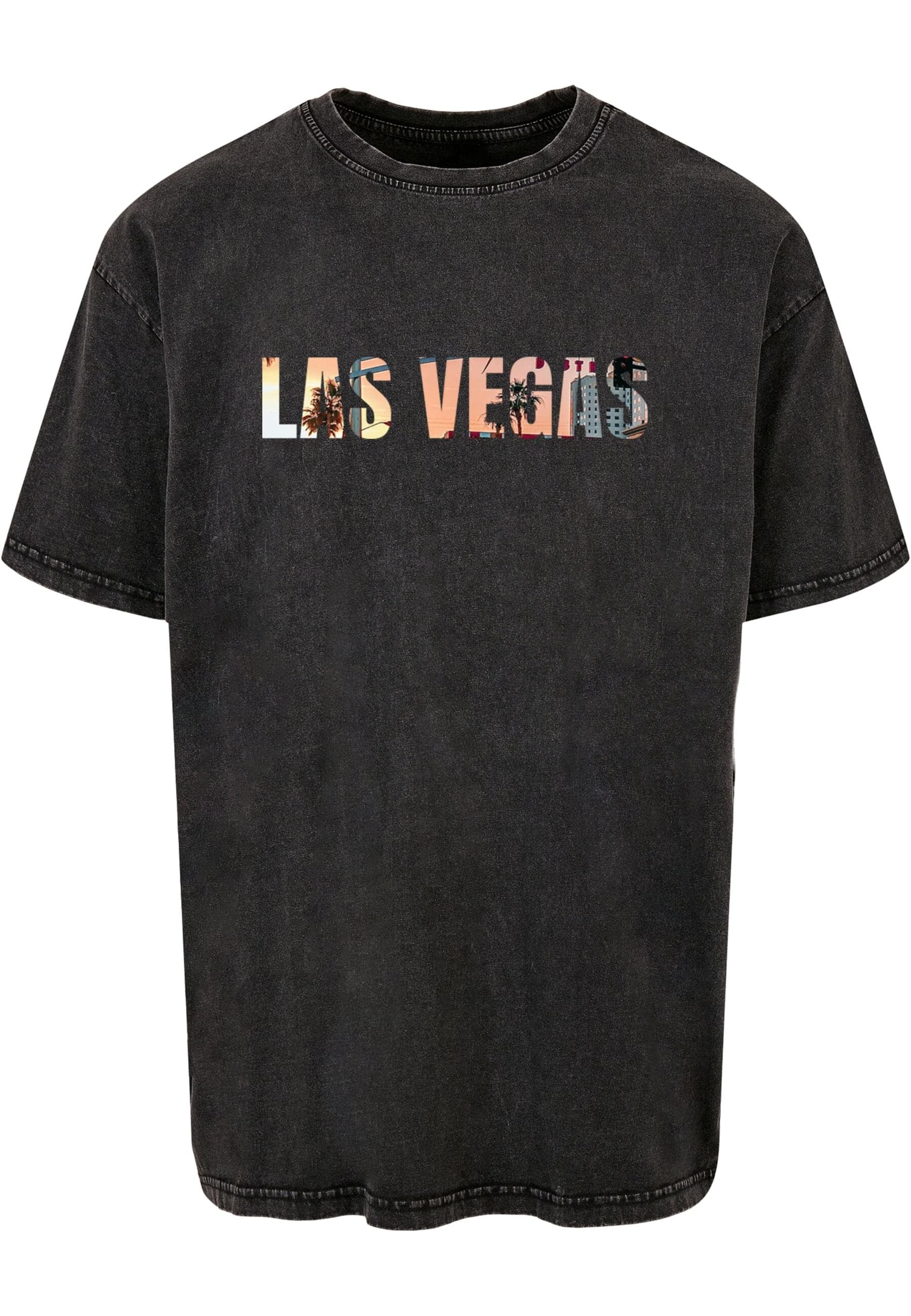 Merchcode T-Shirt "Merchcode Herren Las Vegas X Acid Washed Heavy Oversize günstig online kaufen