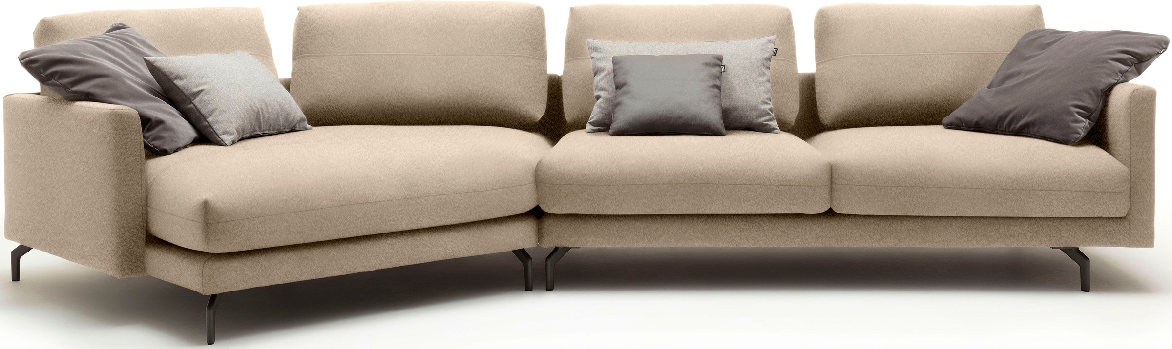 Thumbnail - Creation BY ROLF BENZ Wohnlandschaft "CR.414 mit Kuschelecke für Wohlfühlkomfort" Wahlweise aus Leder oder Chenille