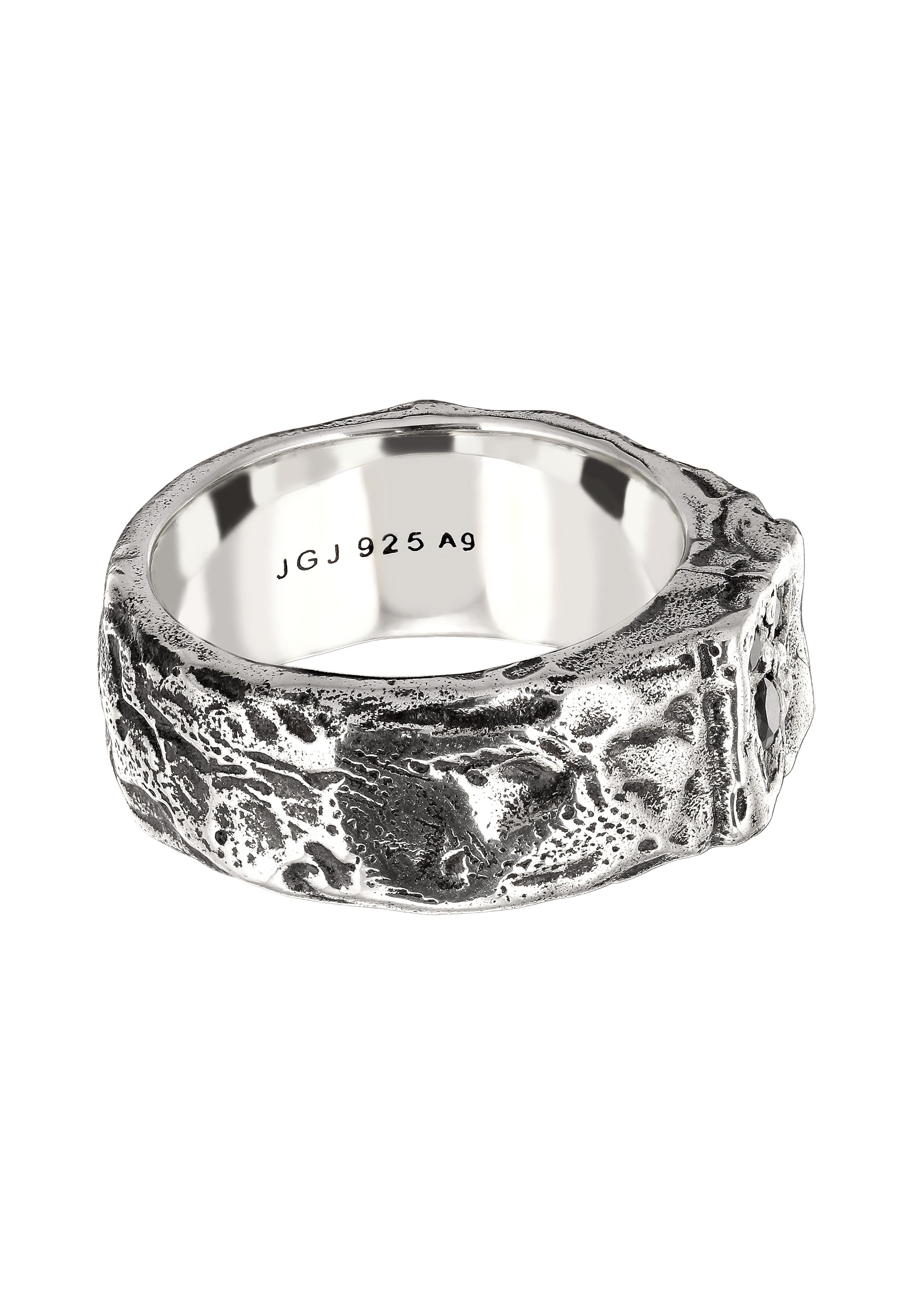 HAZE & GLORY Silberring »Ring Zirkonia Schwarz 925 Sterling Silber«