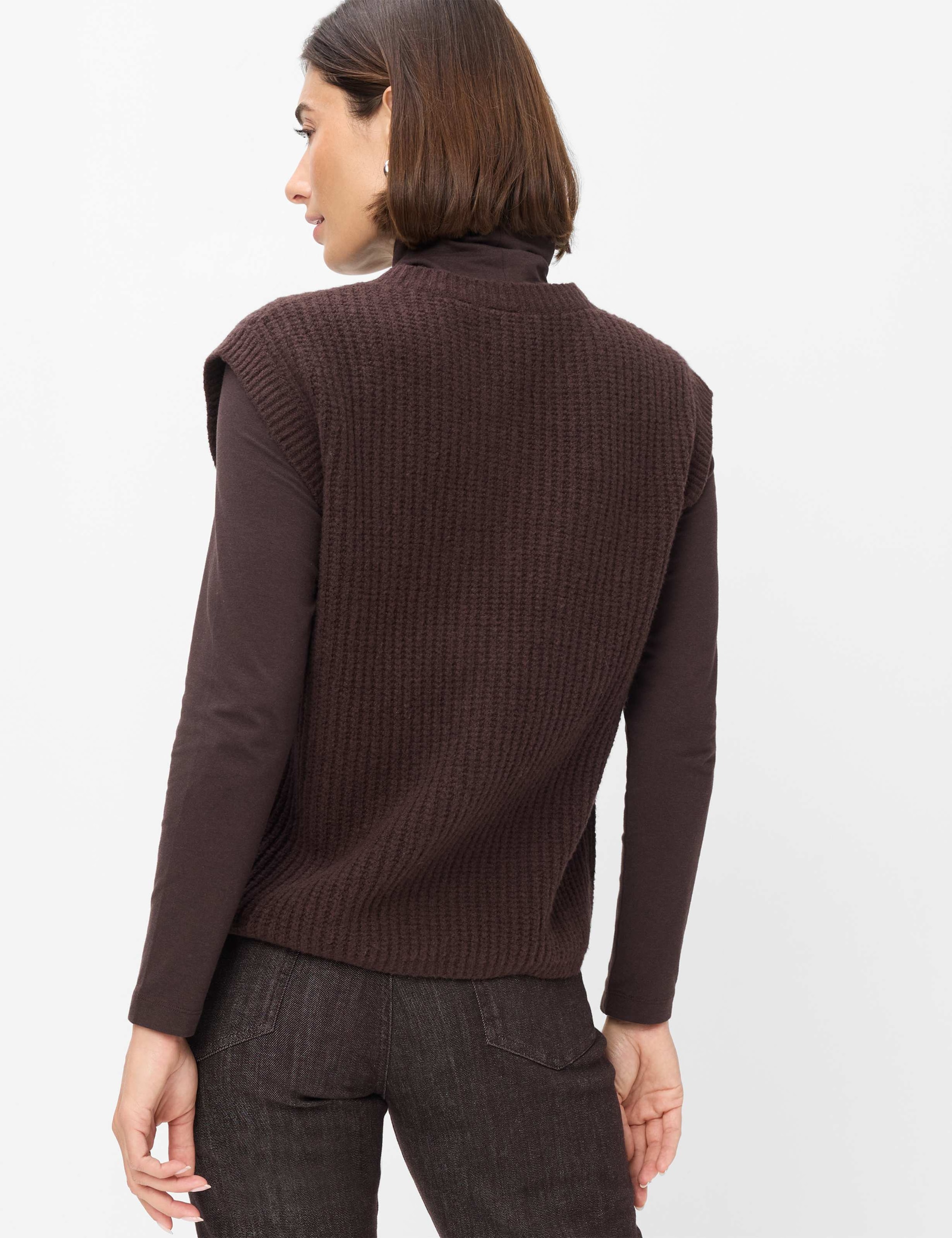 Brax Rundhalspullover »Style ELISA« Cosy Cotton: Pullunder im Baumwolle-Wollmix