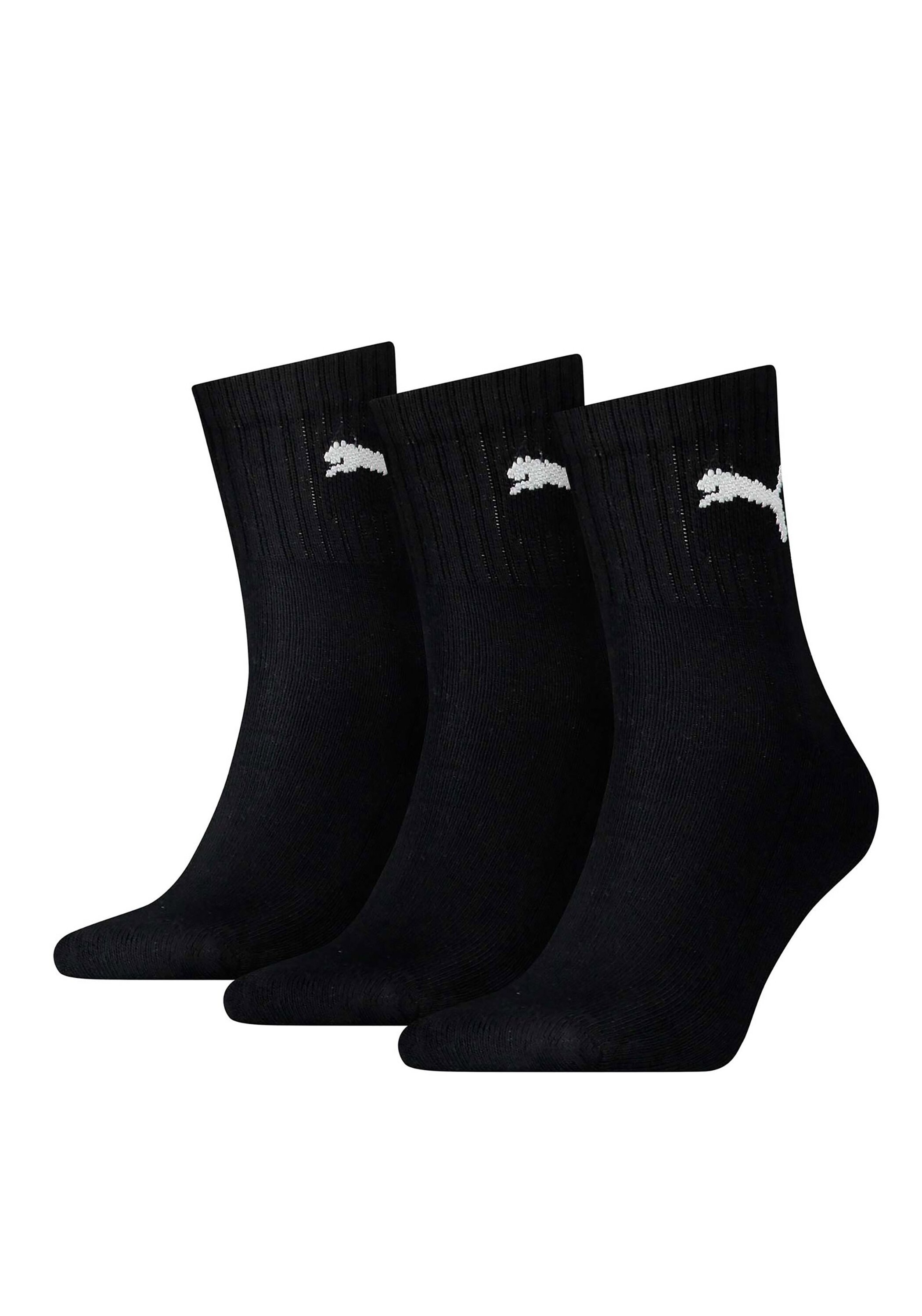 PUMA Herren Kurzsocken "Socken 3er Pack", Gr. 39, schwarz, Obermaterial: 78% Baumwolle CO. 18% Polyester PES. 2% Polyamid PA. 2% Elasthan EL., Socken