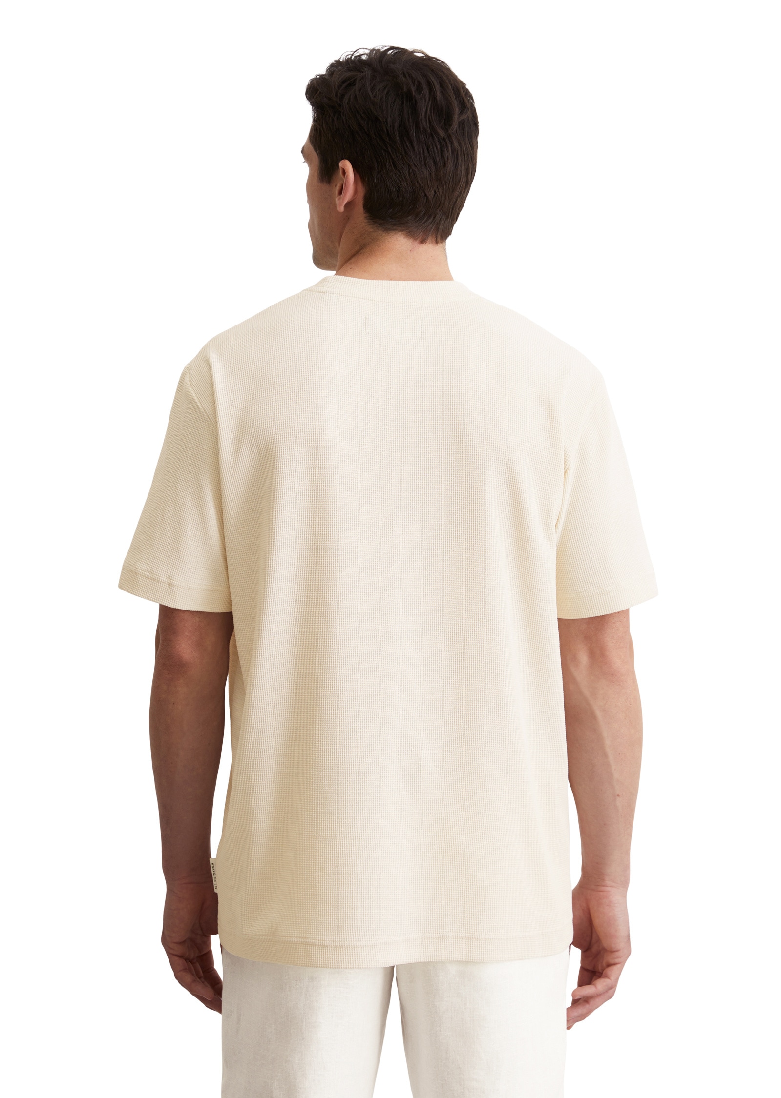 Marc O'Polo T-Shirt »mit feiner Waffelstruktur«