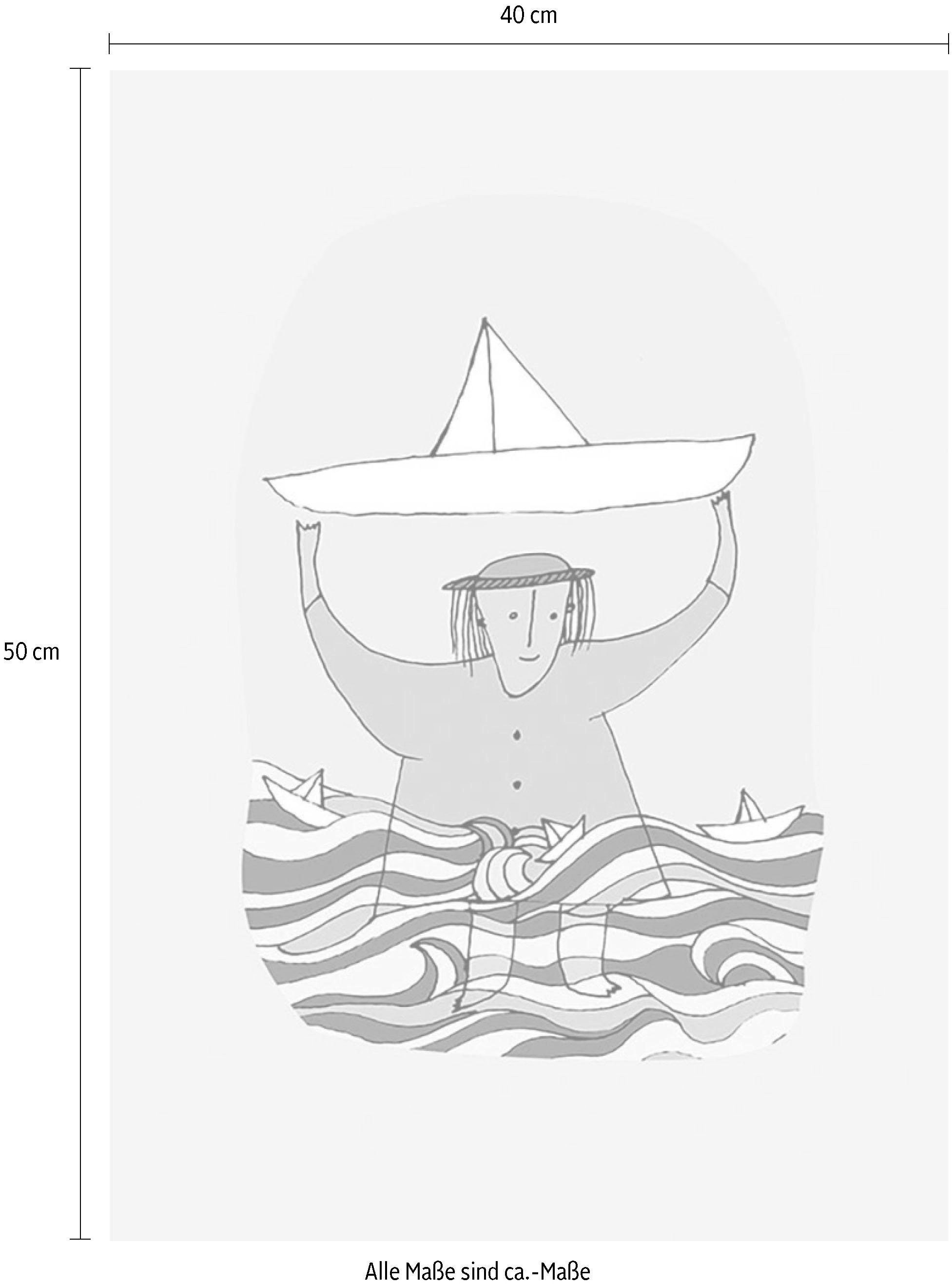Komar Bild "Paper Ship", Menschen, (1 St.), Wandbild zur Dekoration - ohne günstig online kaufen