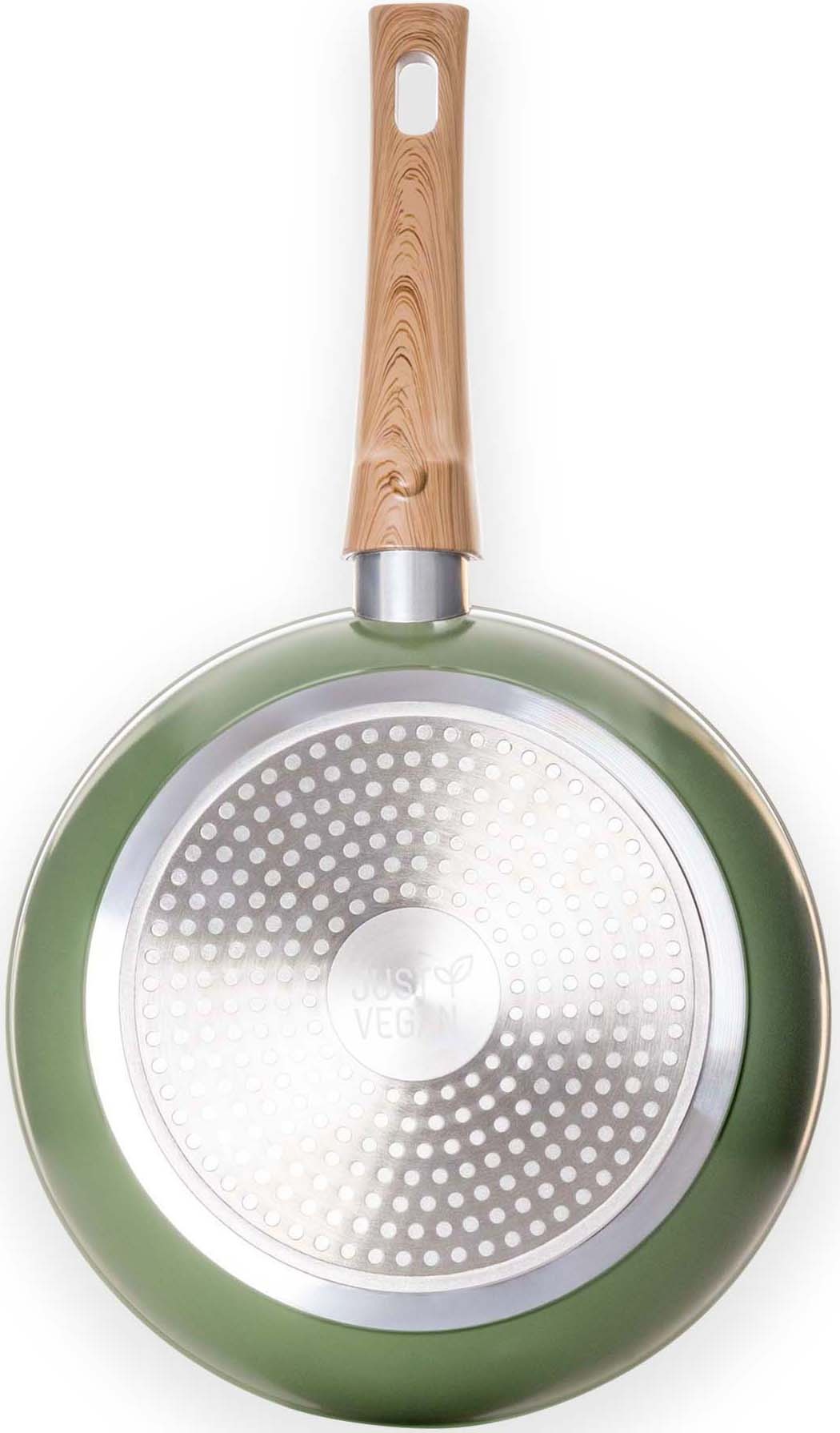 JUST VEGAN Bratpfanne »CeraVegan«, BAUR abnehmbarer tlg.), Induktion pflanzliche Griff, Keramikbeschichtung, | (1 Aluminium, kaufen