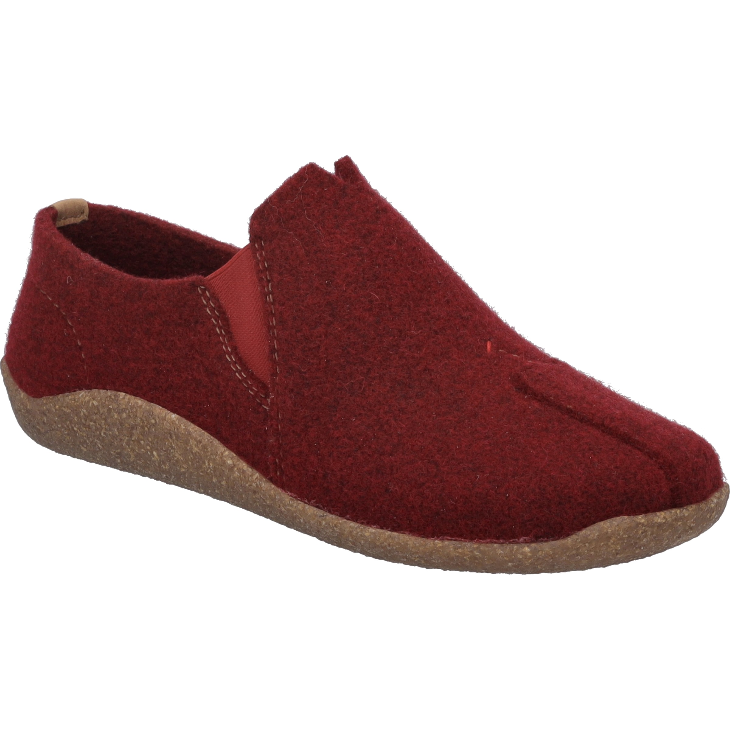 Hausschuh JOSEF SEIBEL "Vinny 05, bordeaux", Damen, Gr. 40, rot (bordeaux), Obermaterial: 100% Textilmaterial TEXMAT., Schuhe Hausschuh