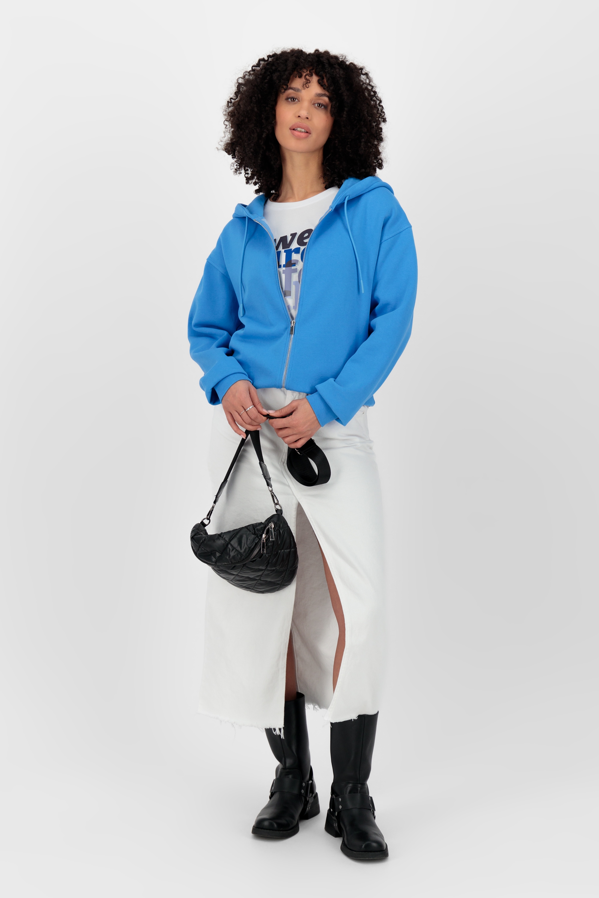 Alife & Kickin Sweatjacke »Damen RanaAK A«, Hoodie mit Reißverschluss und Kapuze, Kapuzensweatjacke
