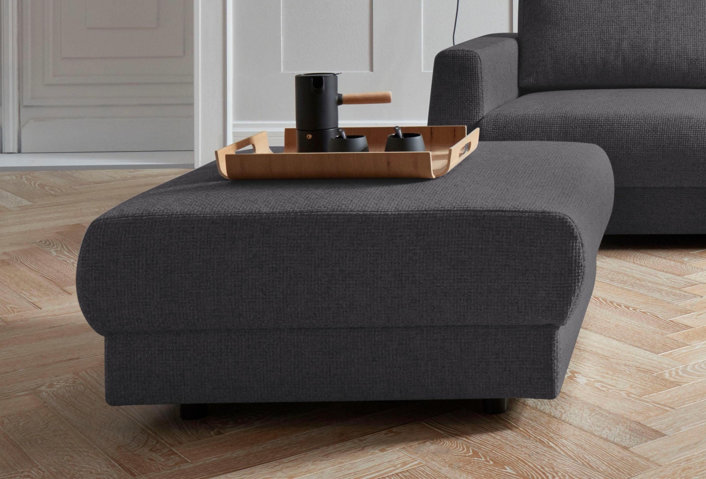 OTTO home Hocker "Hobro" in 3 Bezugsstoffen und vielen Farben