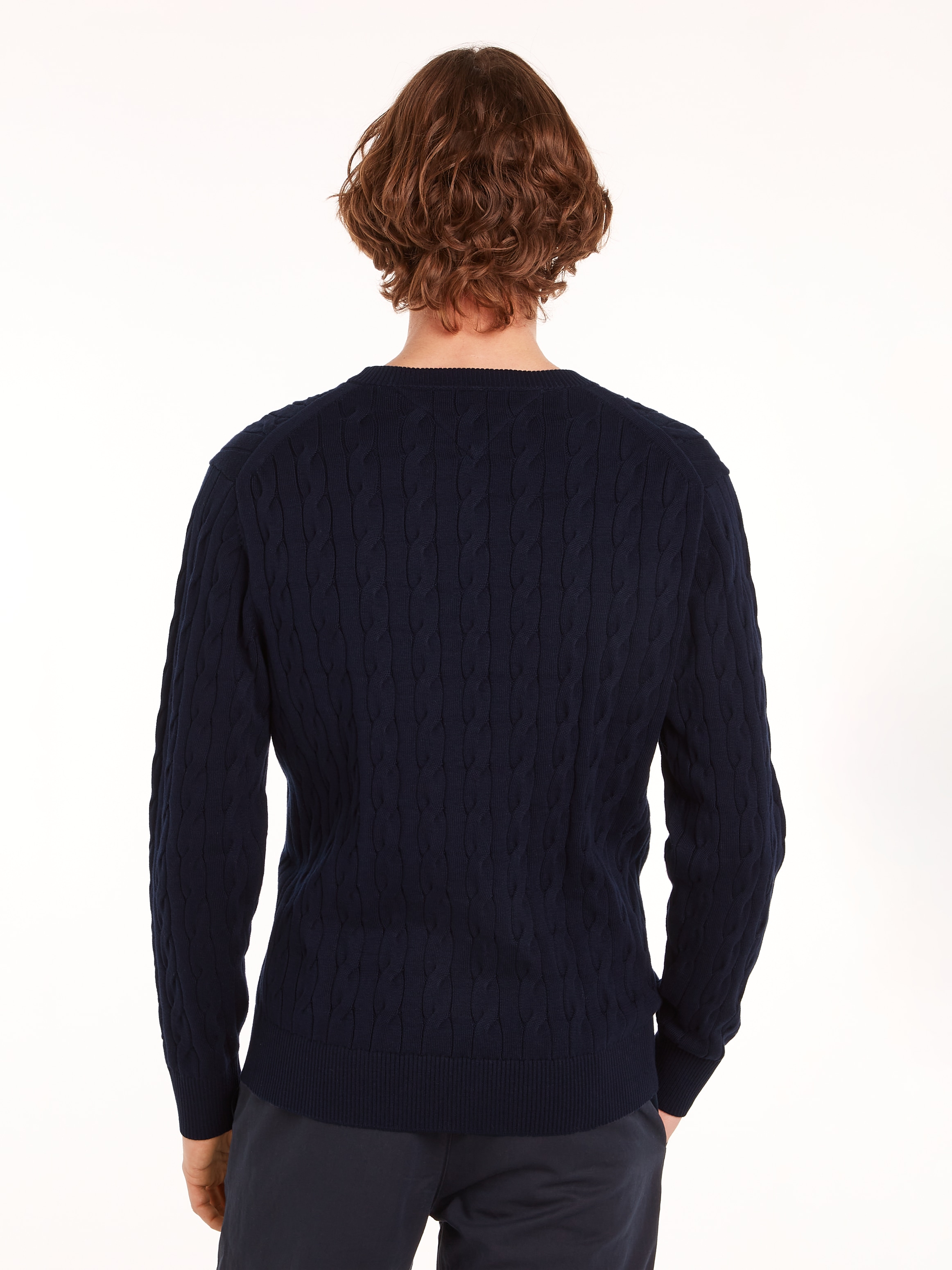 Tommy Hilfiger Strickpullover »CLASSIC CABLE CREW NECK«