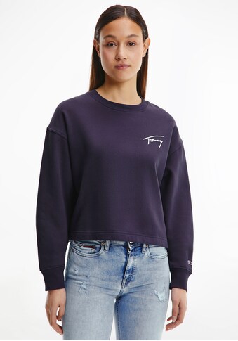 Tommy Jeans Sweater »TJW CROP TOMMY SIGNATURE CREW«, mit Tommy Jeans Signature... kaufen