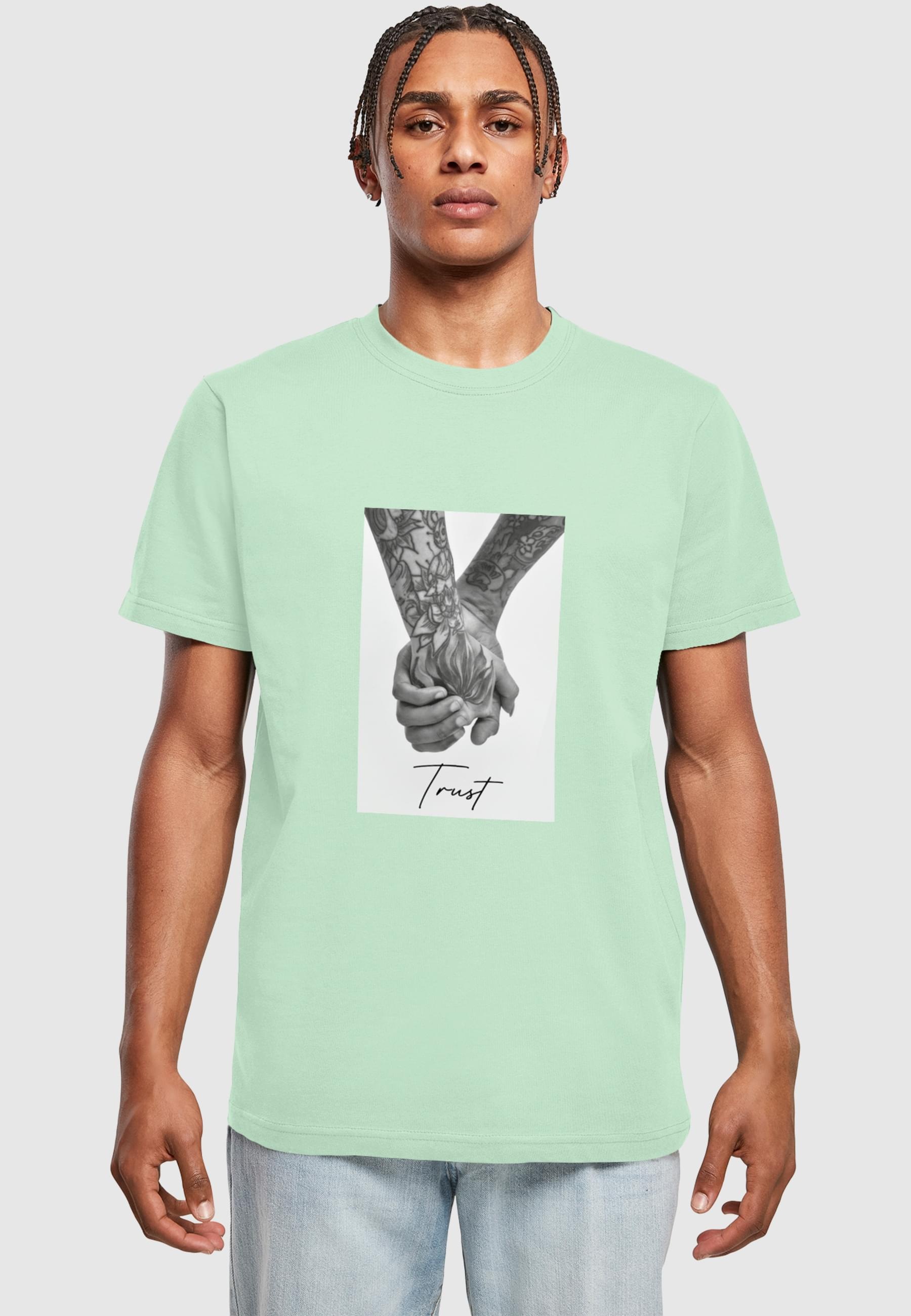 MisterTee Kurzarmshirt »MisterTee Herren Trust 2.0 Tee«, (1 tlg.)