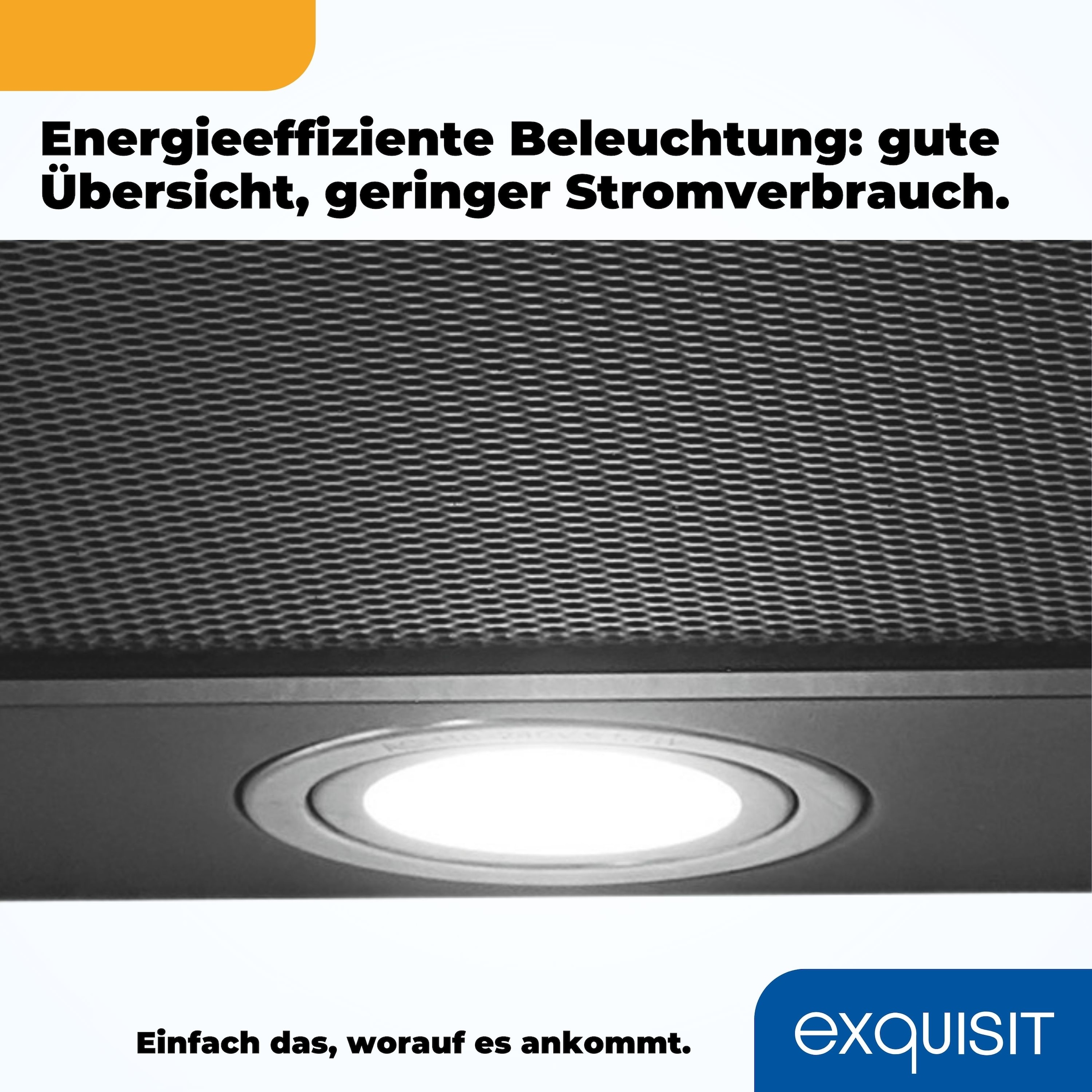 exquisit Wandhaube »KH 60-8.3 (sw)« Pyramidenförmige Haube – stilvoll & flexibel mit LED-Beleuchtung
