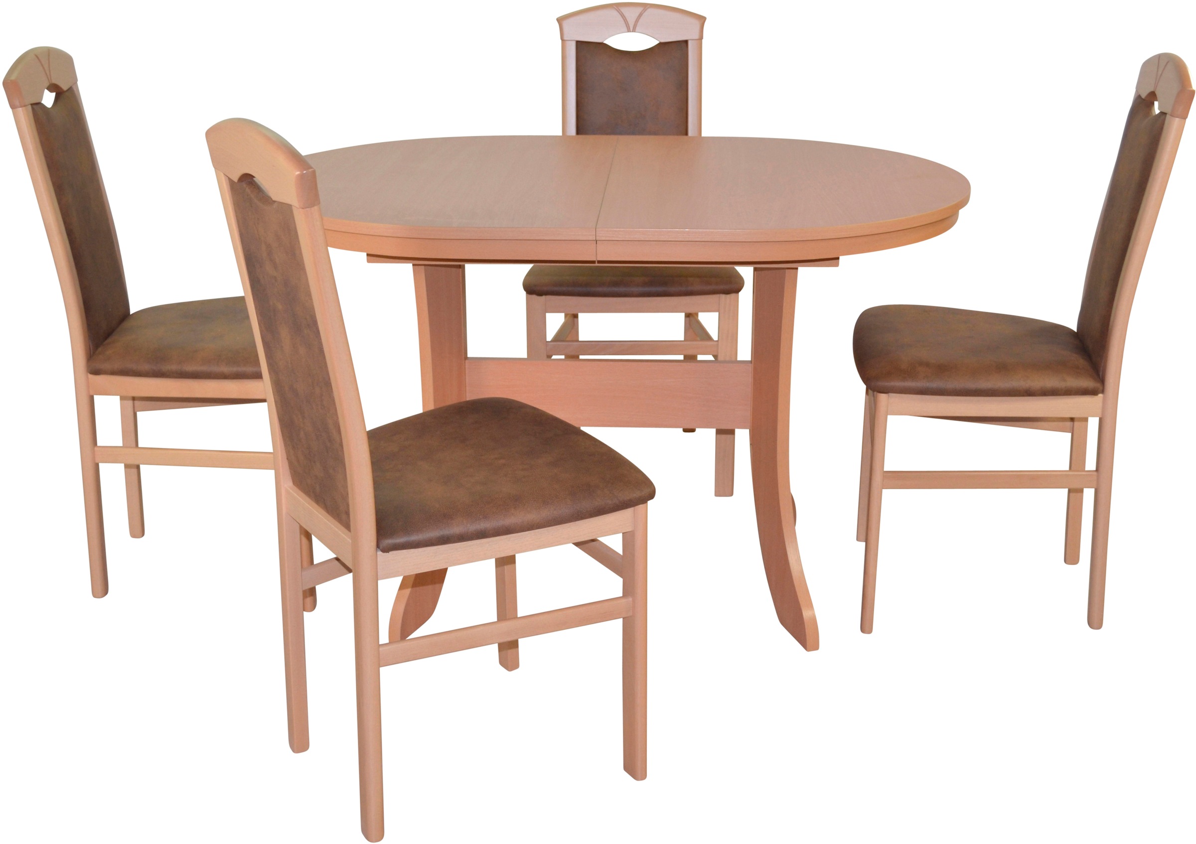 HOFMANN LIVING AND MORE Essgruppe »5tlg. Tischgruppe«, (Spar-Set, 5 tlg., 5tlg. Tischgruppe), Stühle montiert