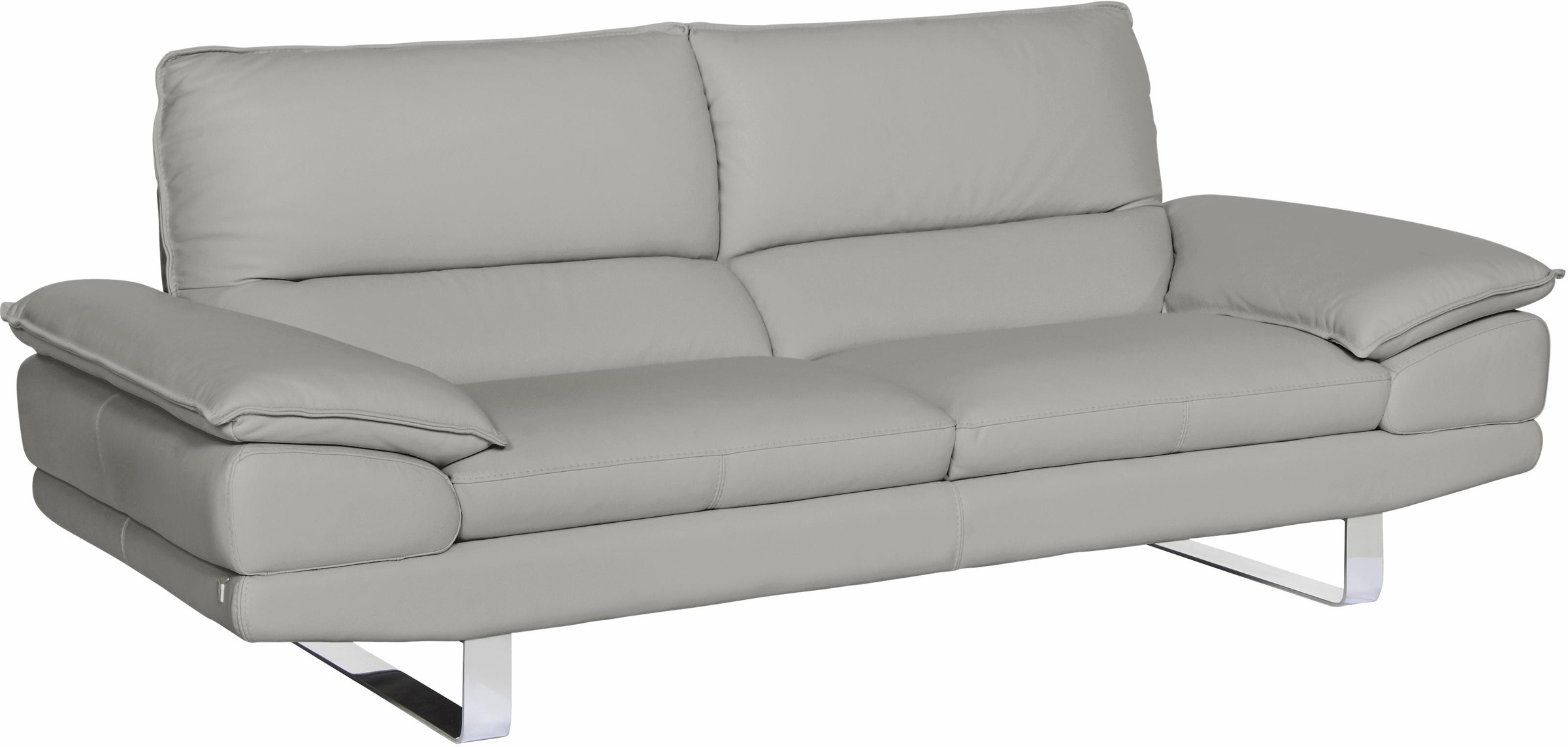 CALIA ITALIA 3-Sitzer »Dave, Sitzkomfort der Extraklasse, tolle Details« Designsofa auf Kufenfuß, in zwei Lederqualitäten