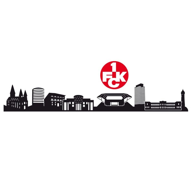 Wandtattoo »1.FC Kaiserslautern Skyline Logo«, (1 St.), selbstklebend, entfernbar